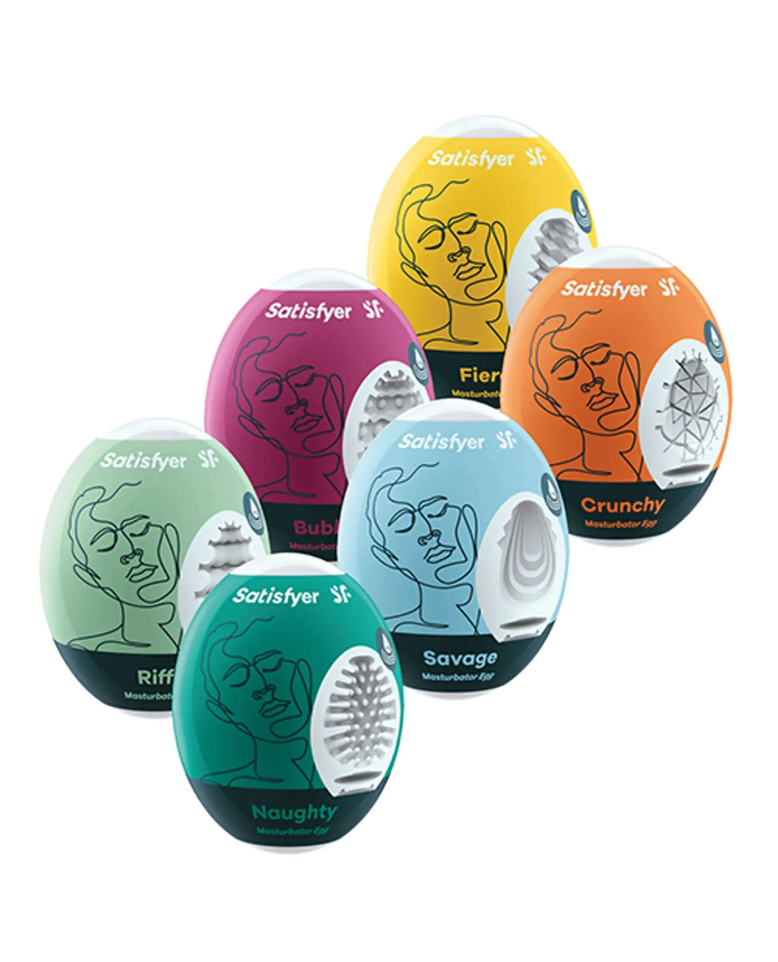 SATISFYER MASTURBATOR EGG 6PC SET (NET) Satisfyer
