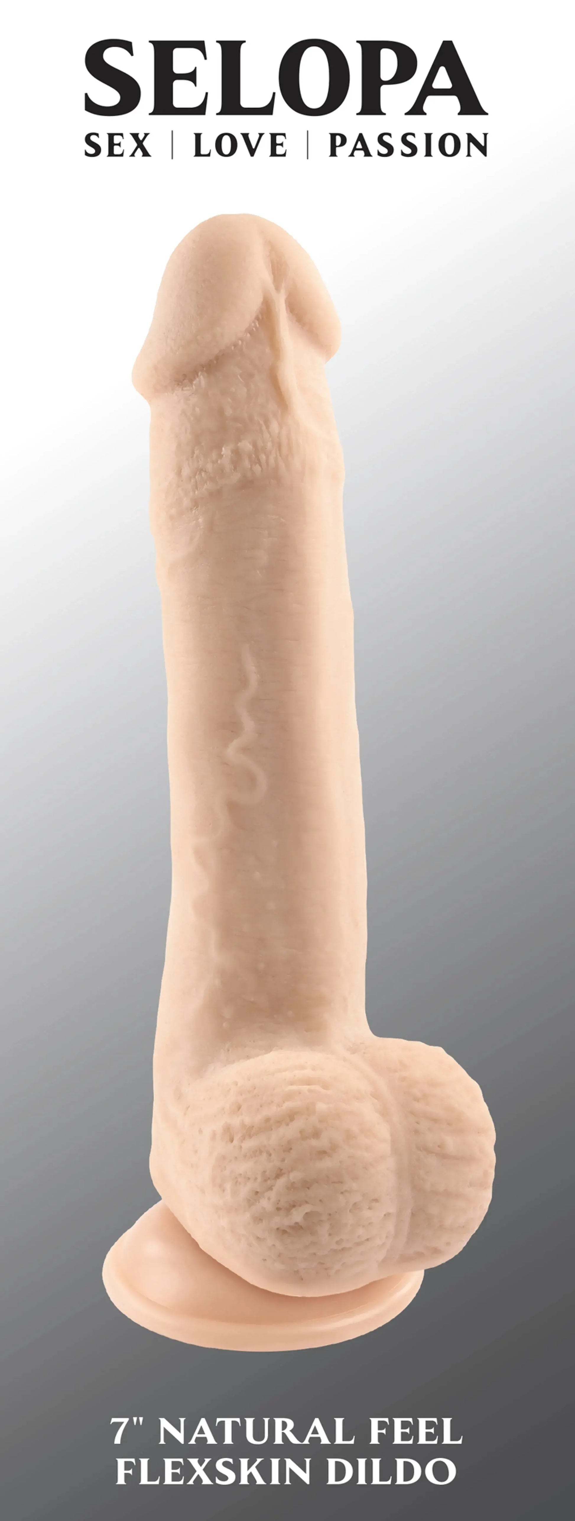 SELOPA 7 IN NATURAL FEEL FLEXSKIN DILDO LIGHT Evolved Novelties