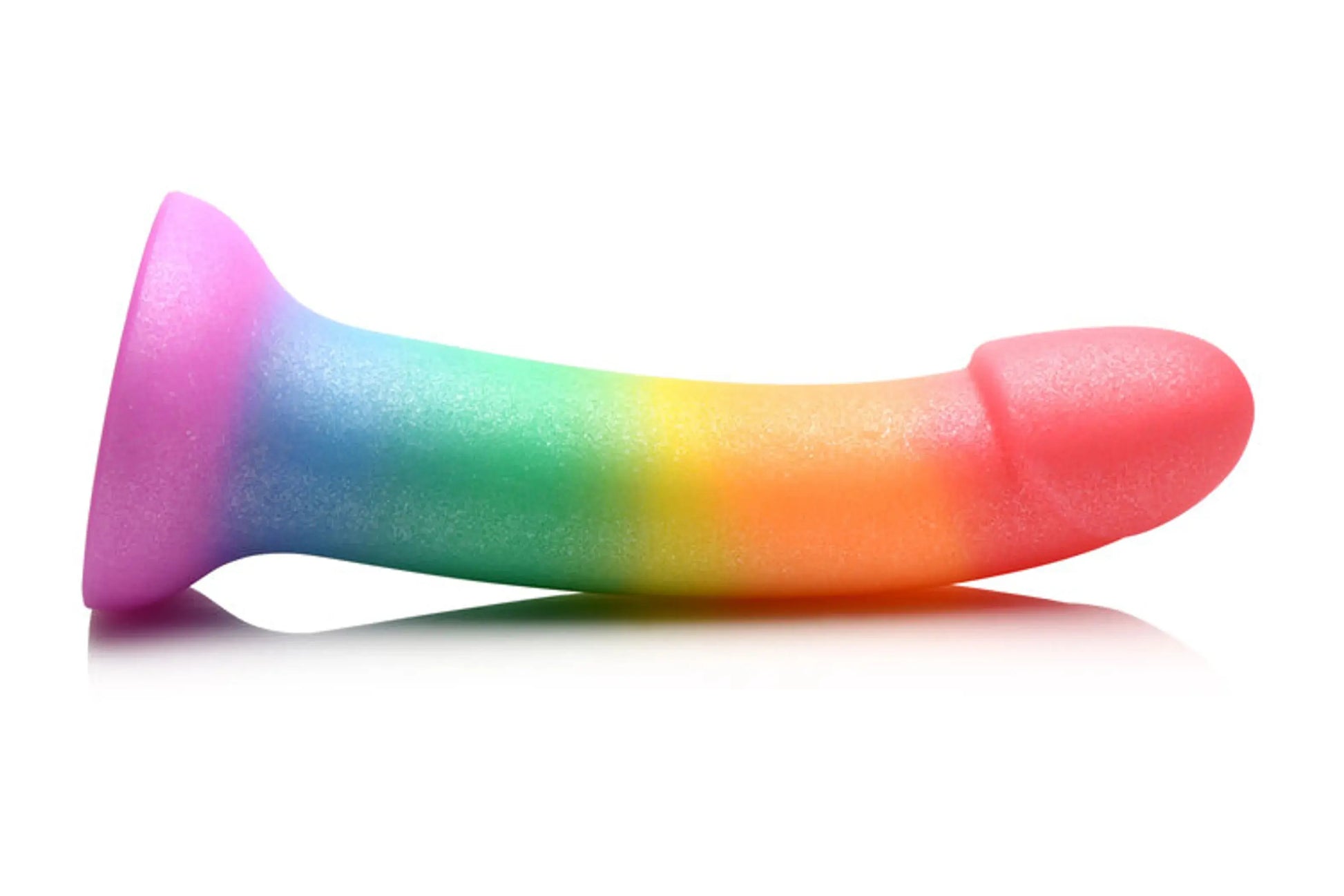 SIMPLY SWEET 6.5IN PHALLIC RAINBOW DILDO CURVE NOVELTIES
