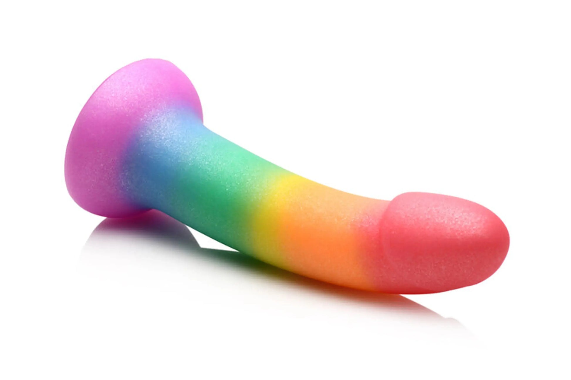 SIMPLY SWEET 6.5IN PHALLIC RAINBOW DILDO CURVE NOVELTIES