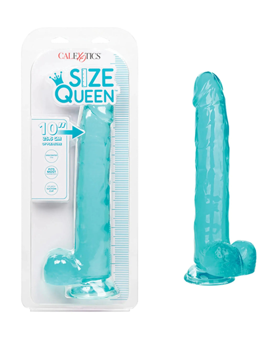 SIZE QUEEN 10IN BLUE California Exotic Novelties