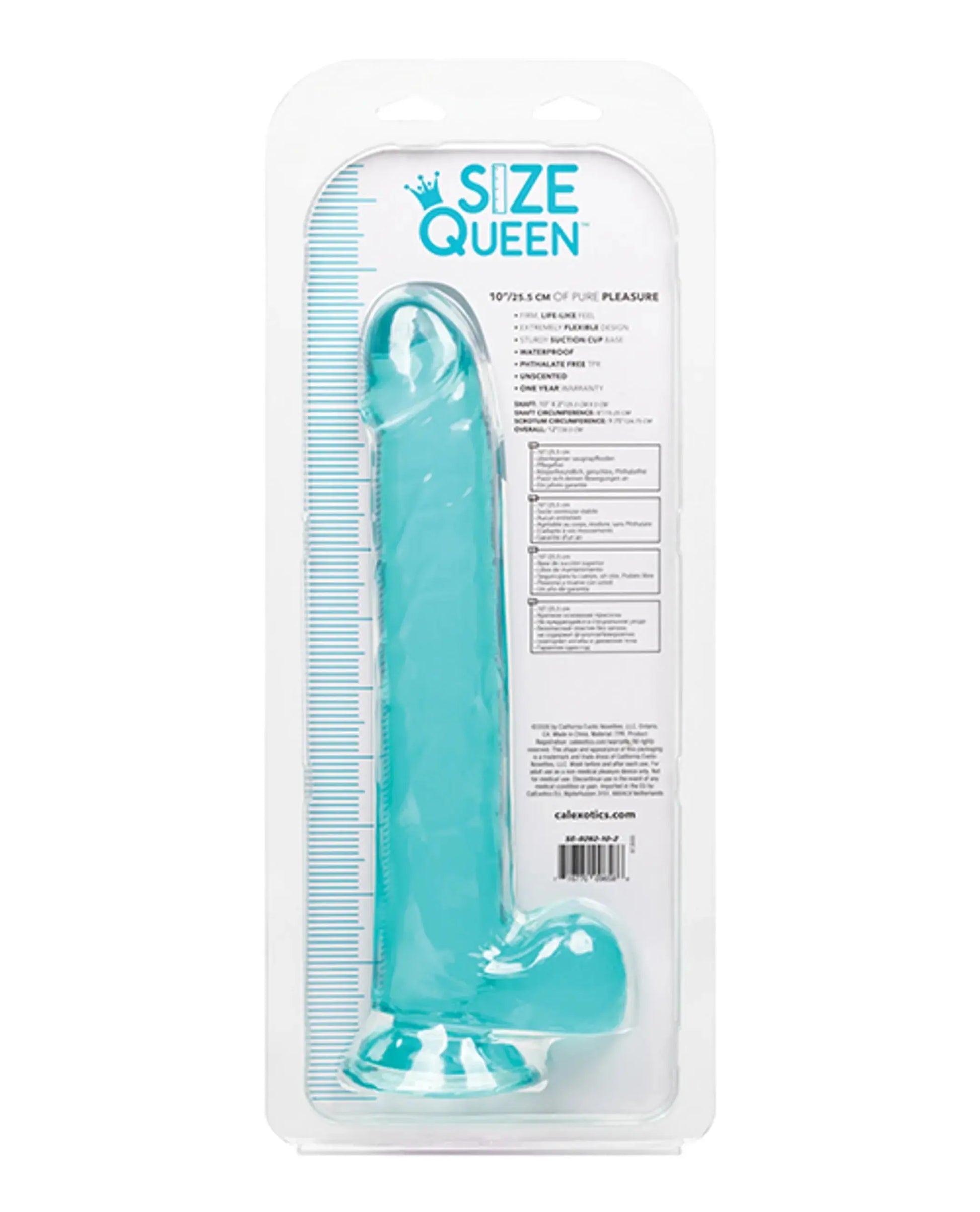 SIZE QUEEN 10IN BLUE California Exotic Novelties