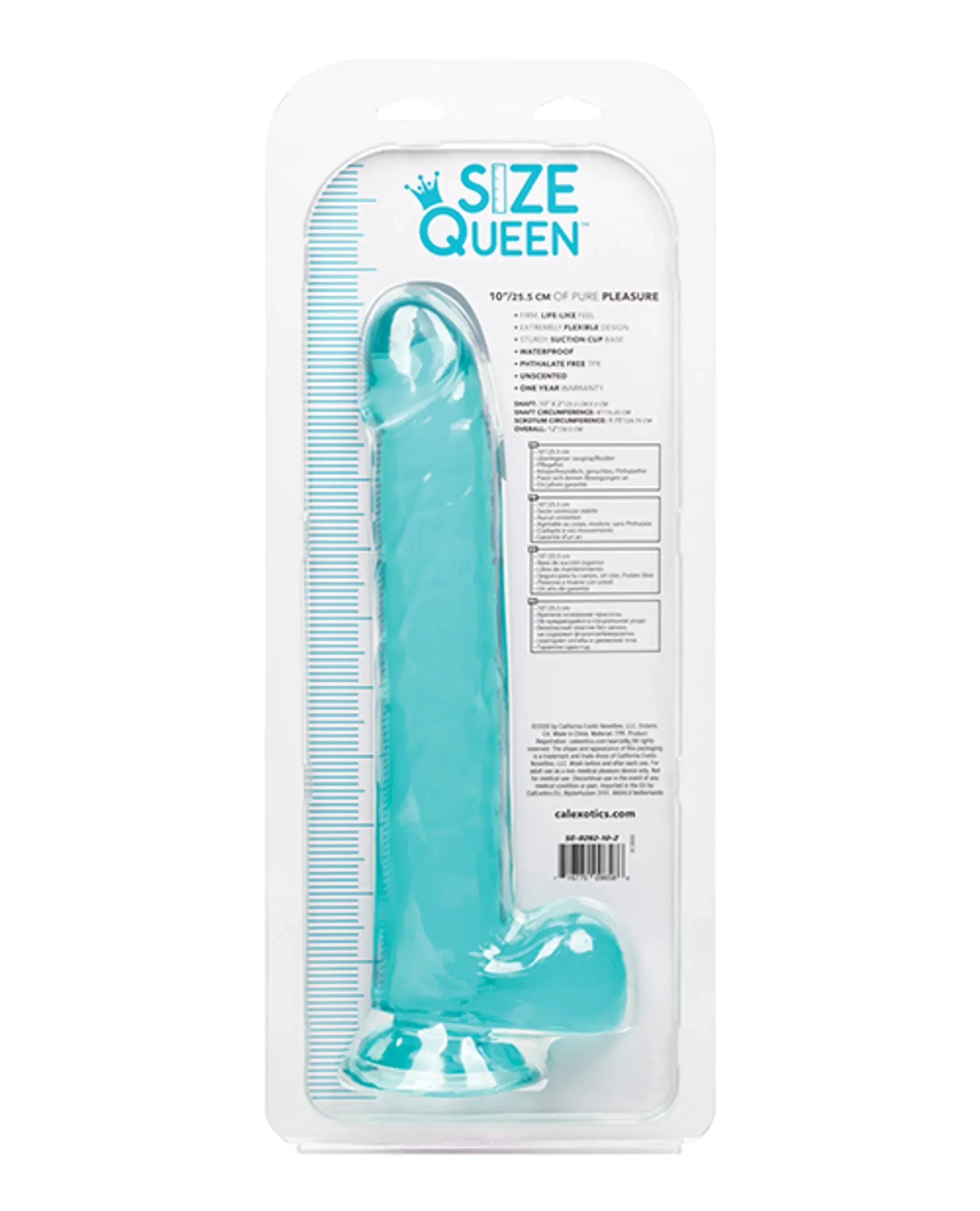 SIZE QUEEN 10IN BLUE California Exotic Novelties