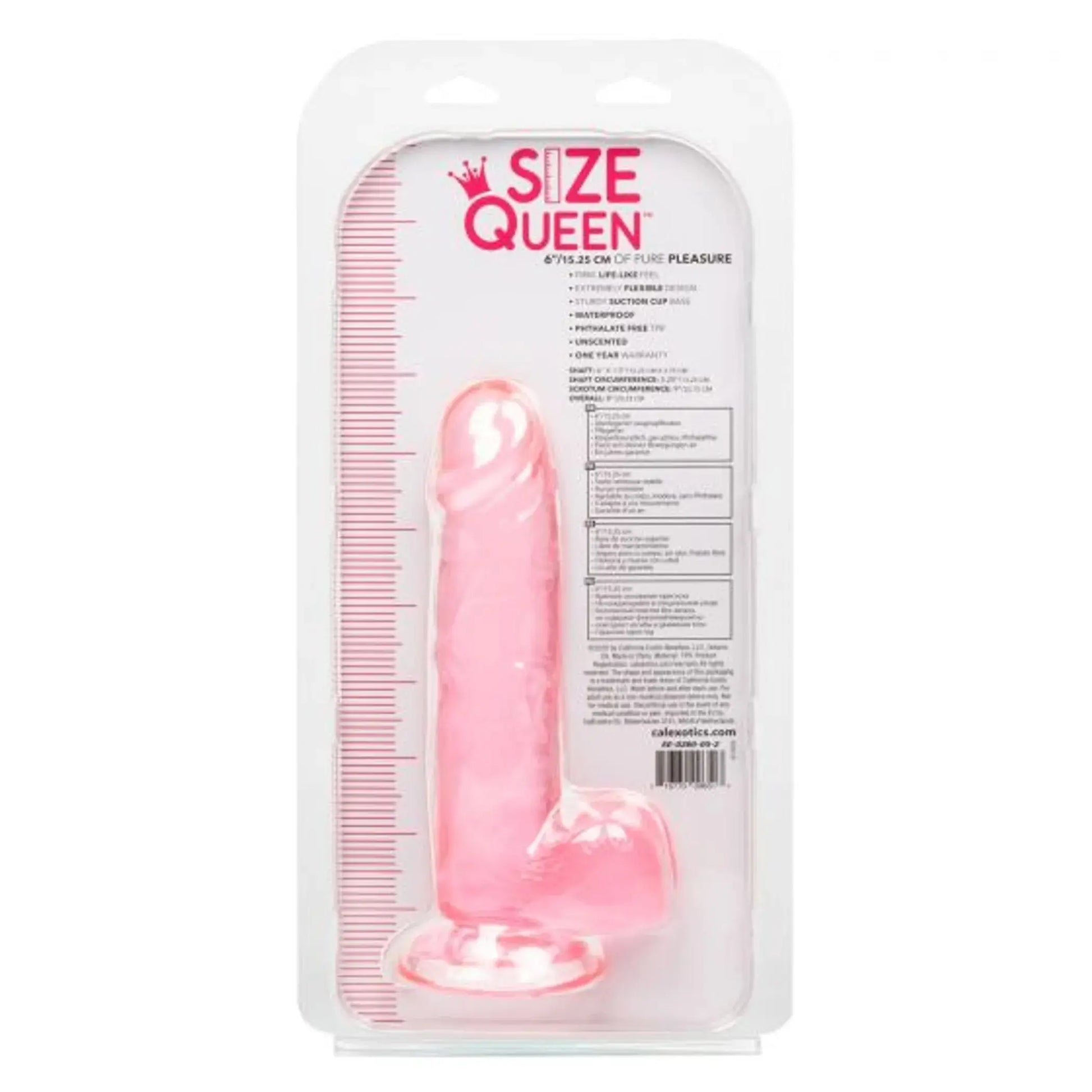 SIZE QUEEN 6IN PINK California Exotic Novelties