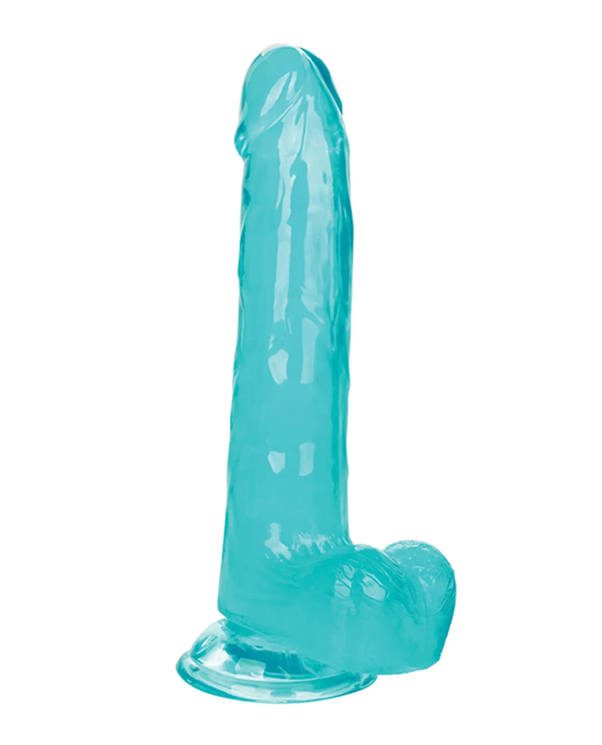 SIZE QUEEN 8IN BLUE California Exotic Novelties