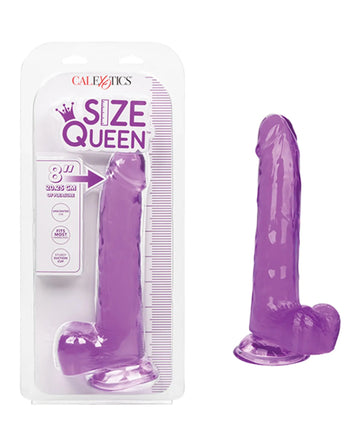 SIZE QUEEN 8IN PURPLE California Exotic Novelties