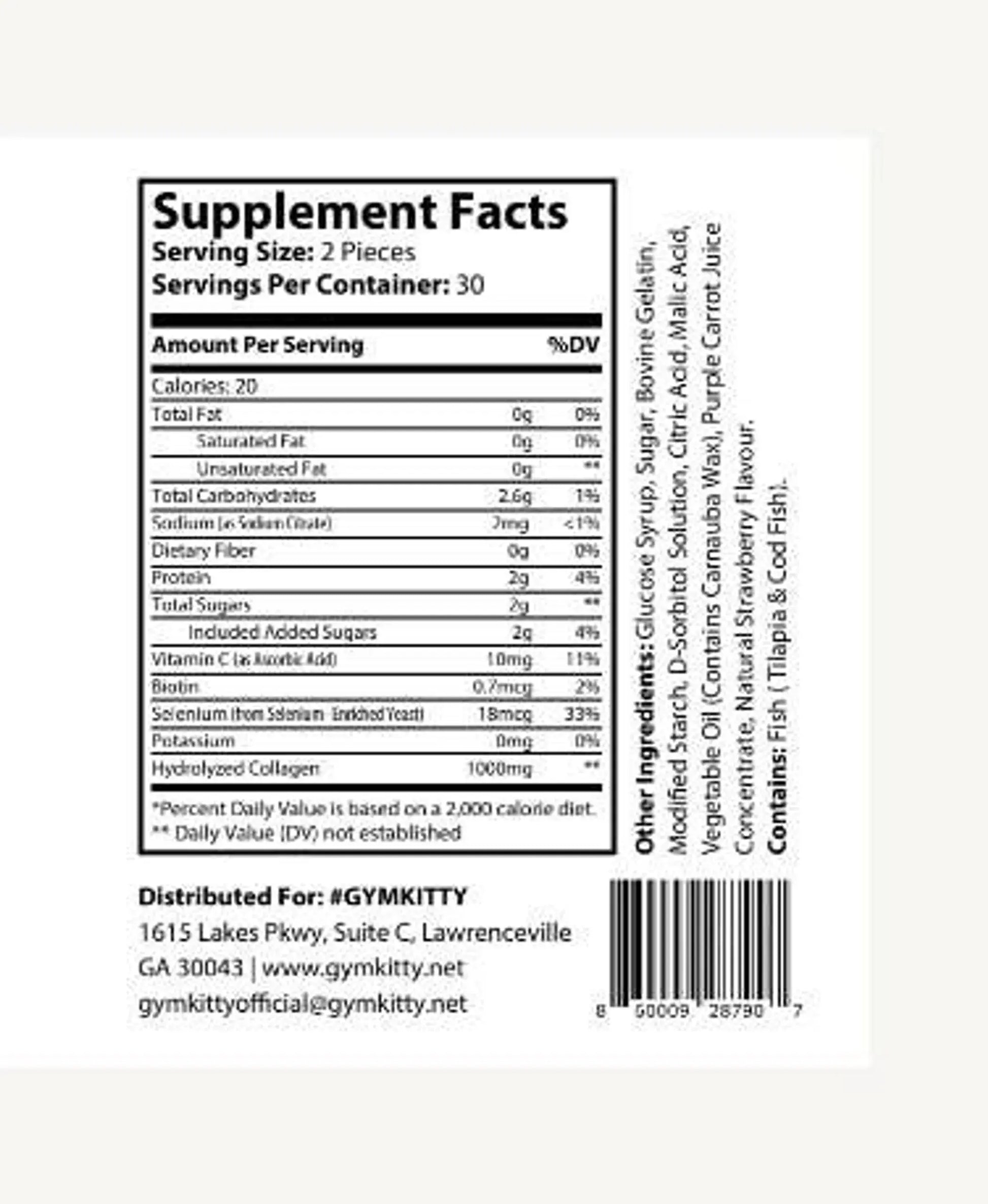 #SKIN Collagen Gummies GymKitty