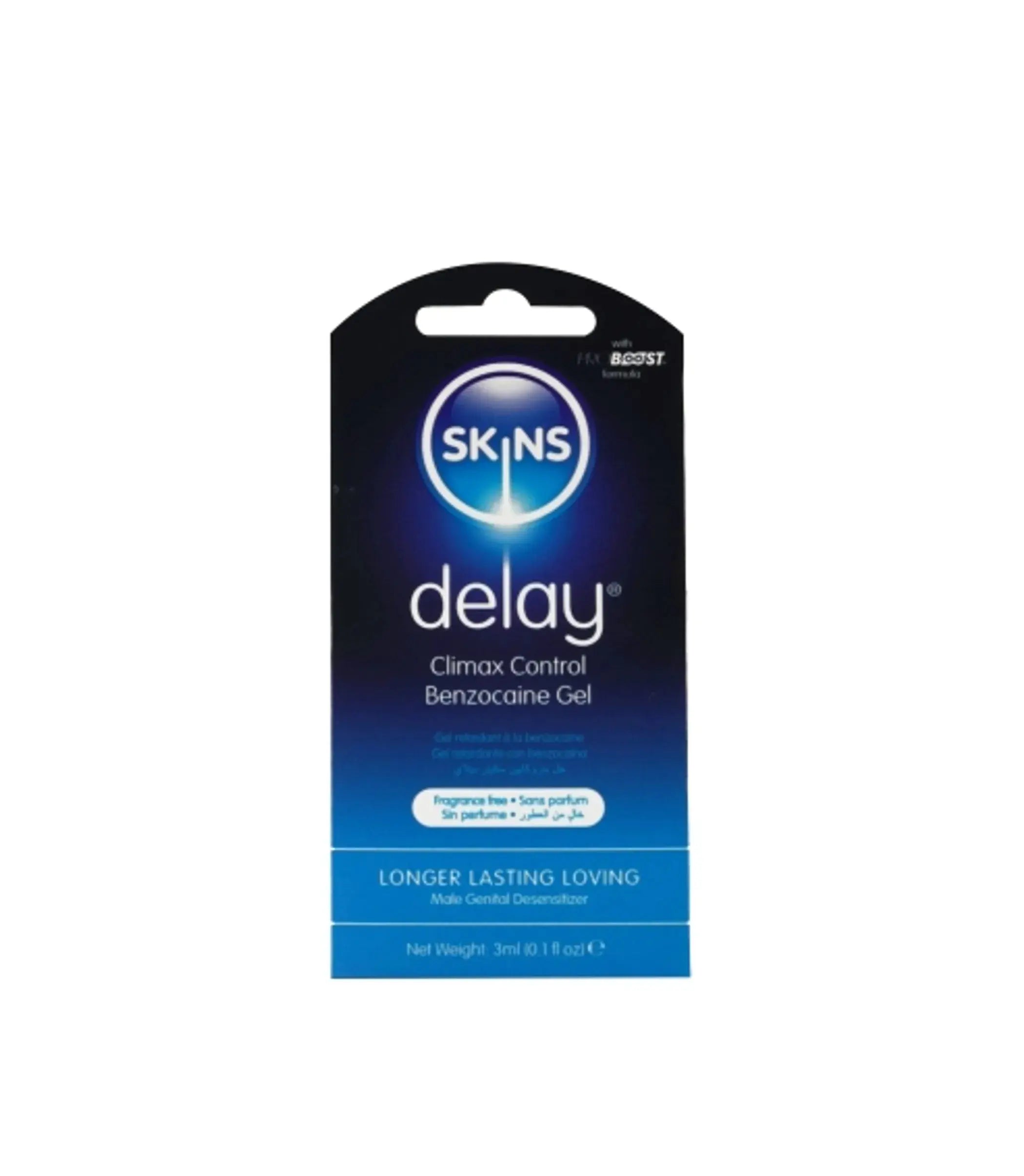 SKINS BENZOCAINE DELAY GEL FOILS 3ML 36PC WITH POS Creative Conceptions