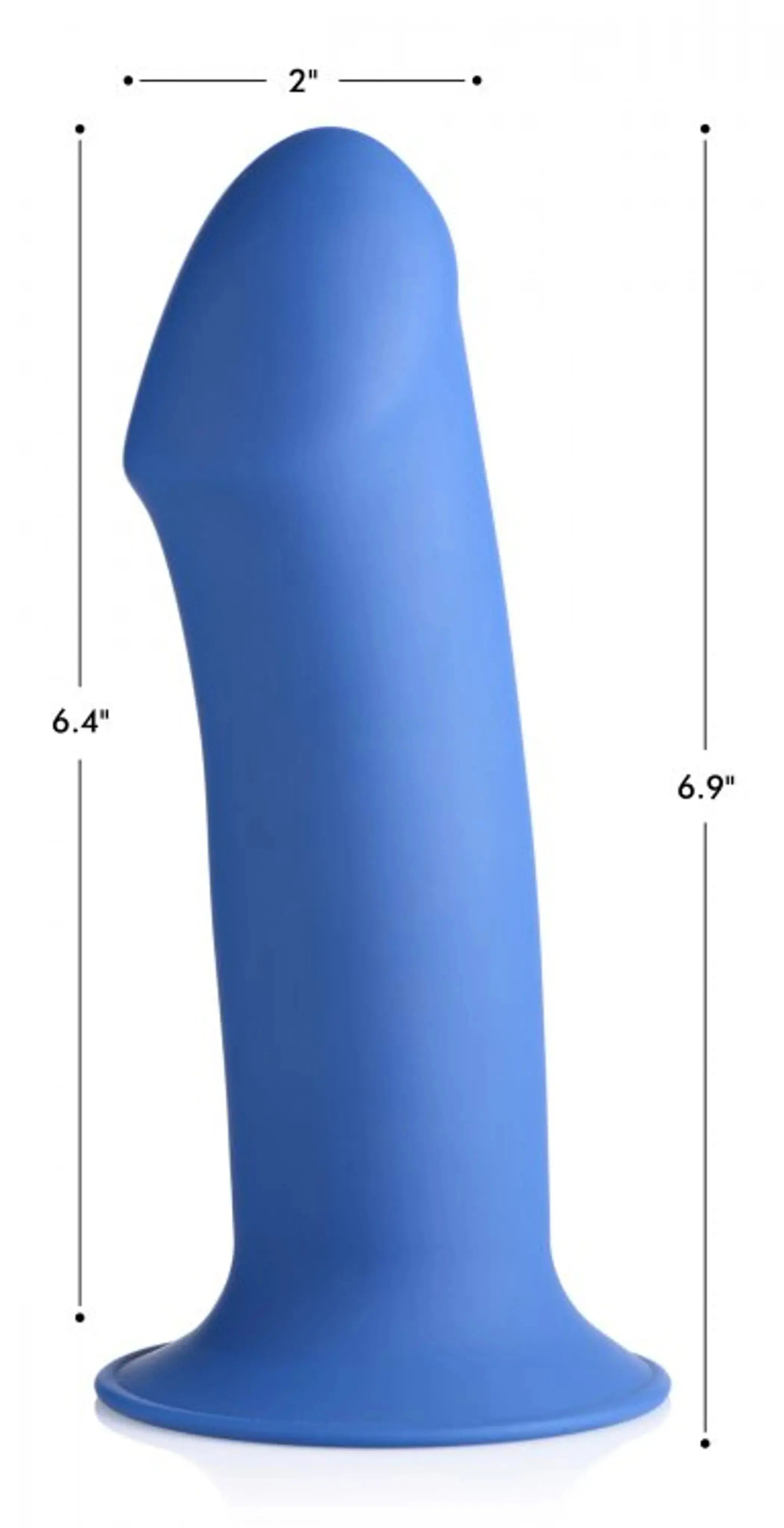 SQUEEZE-IT SQUEEZABLE THICK PHALLIC DILDO- BLUE XR Brands