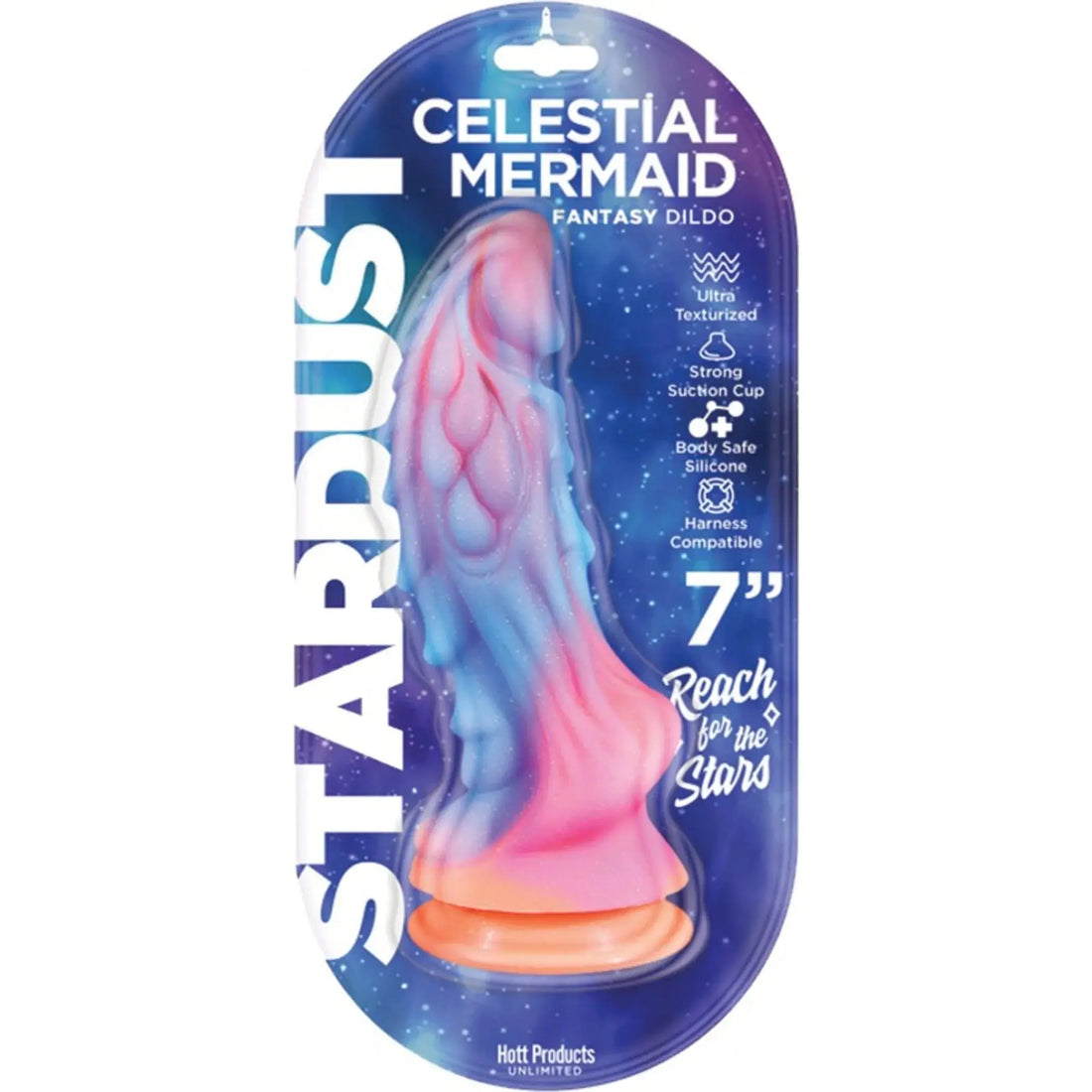 STARDUST CELESTIAL MERMAID 7IN SILICONE DILDO HOTT Products