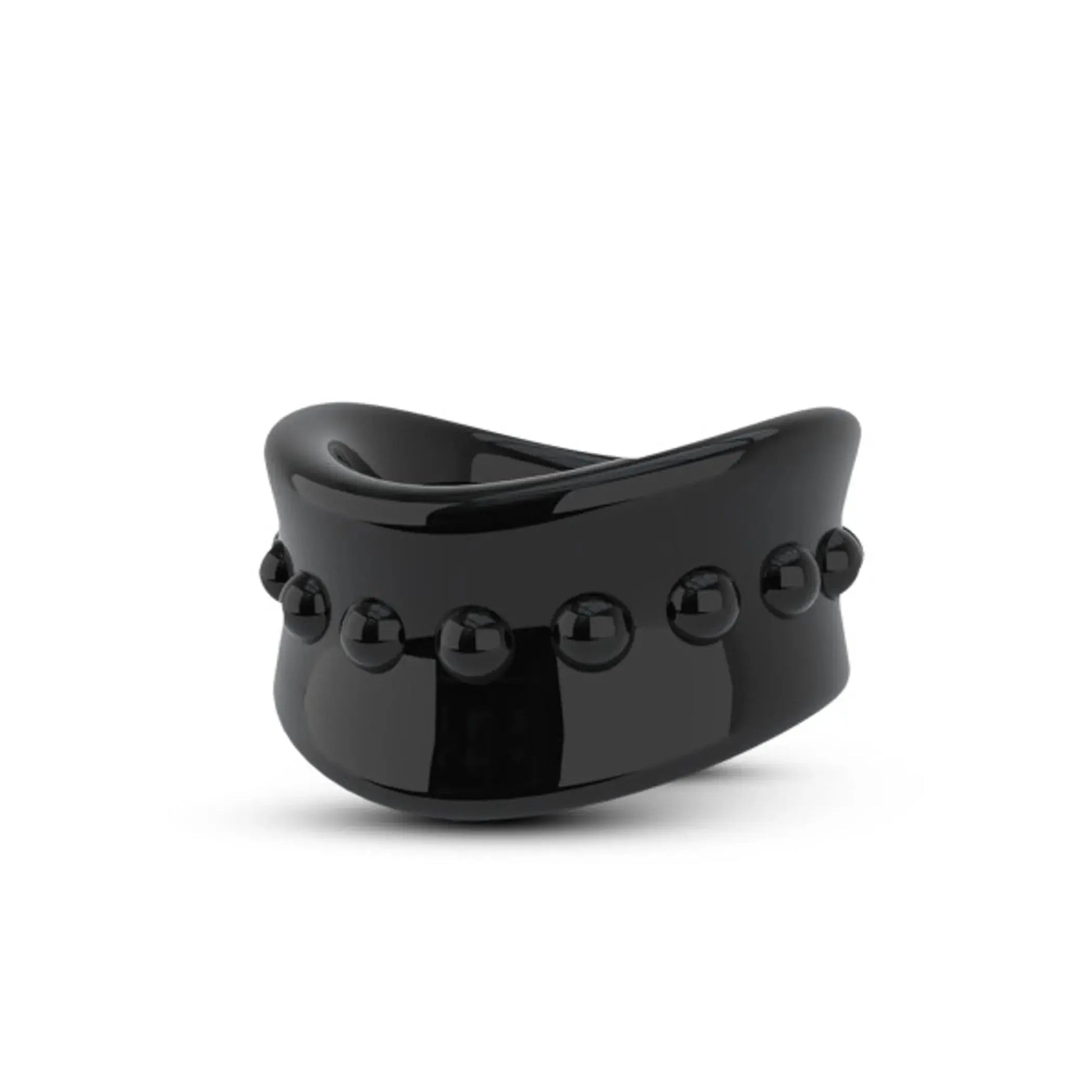 STAY HARD BEEF BALL STRETCHER 1.5IN DIAMETER BLACK Blush Novelties