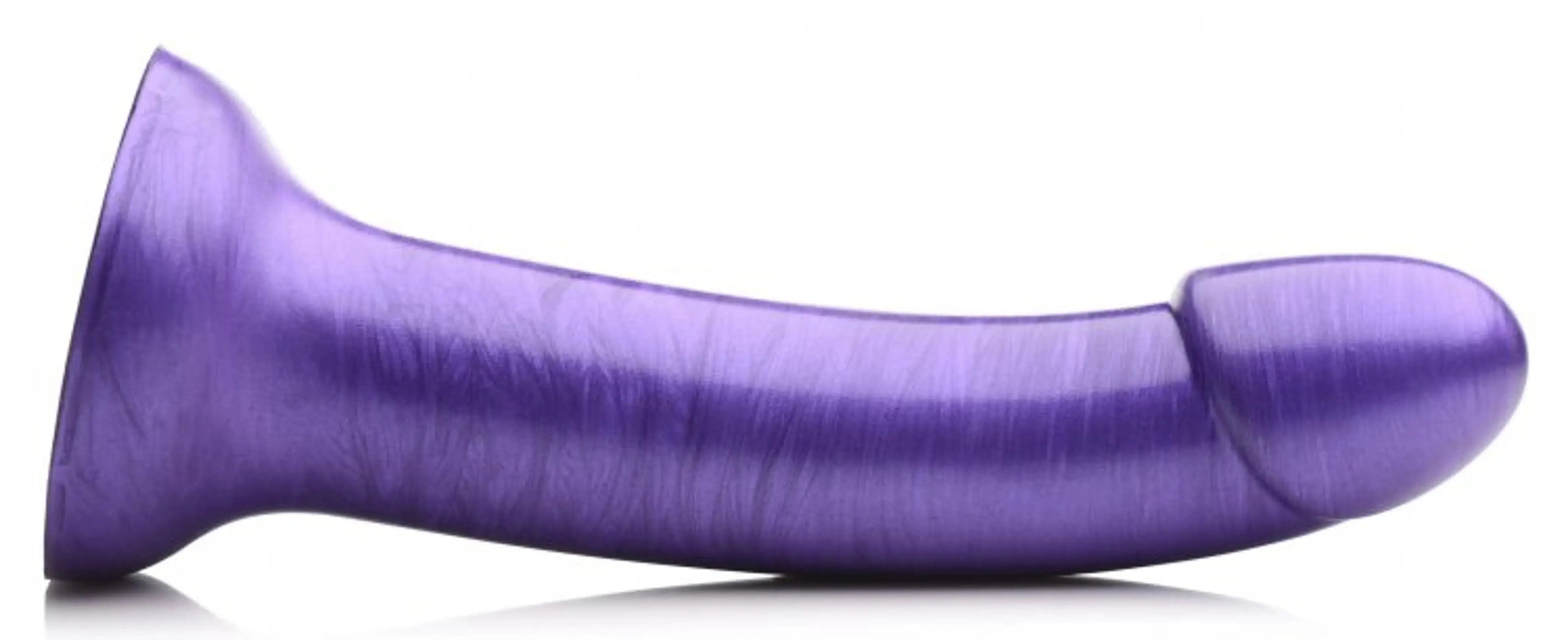 STRAP U G-TASTIC 7IN METALLIC SILICONE DILDO PURPLE XR Brands