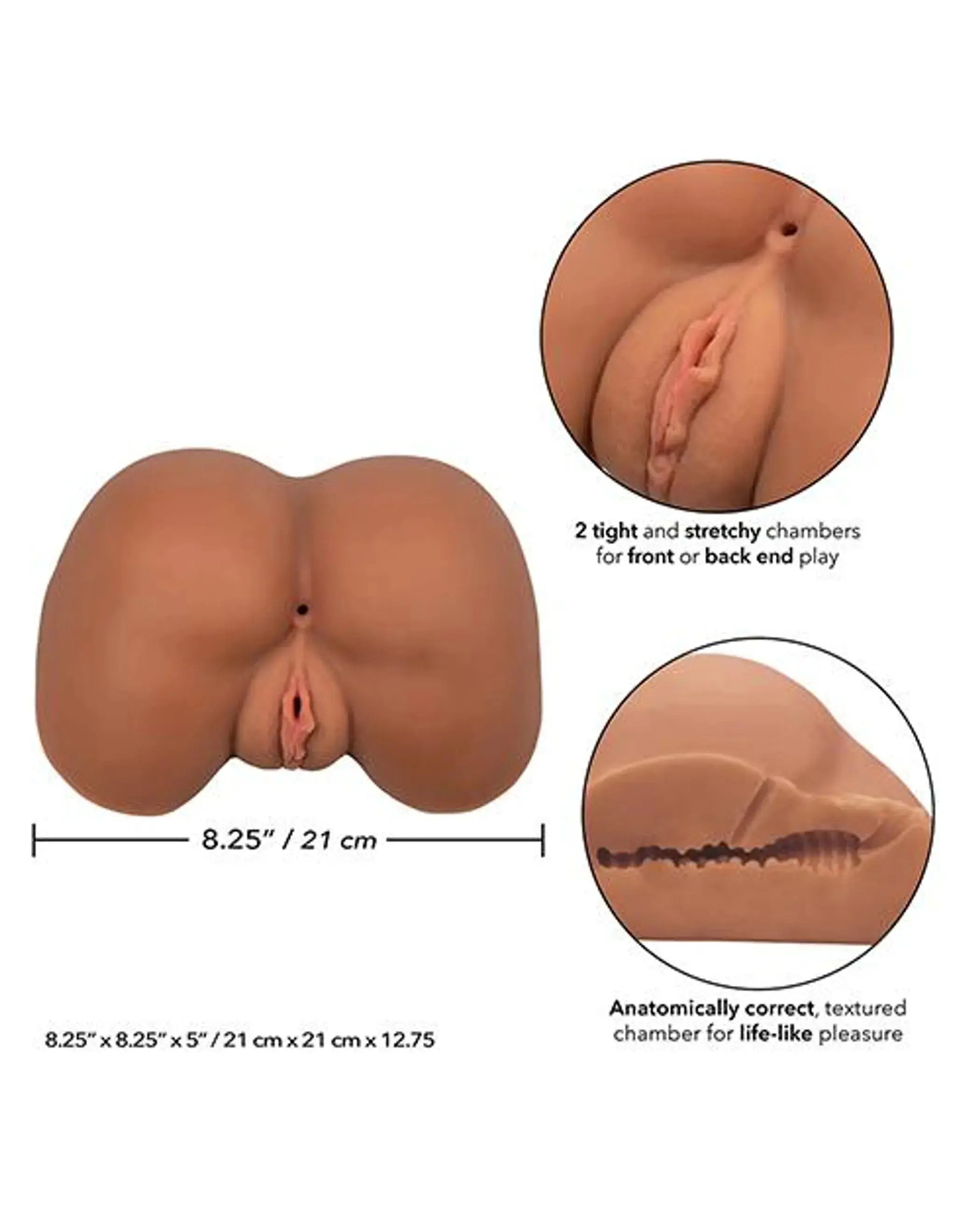 STROKE IT LIFE-SIZE ASS BROWN California Exotic Novelties