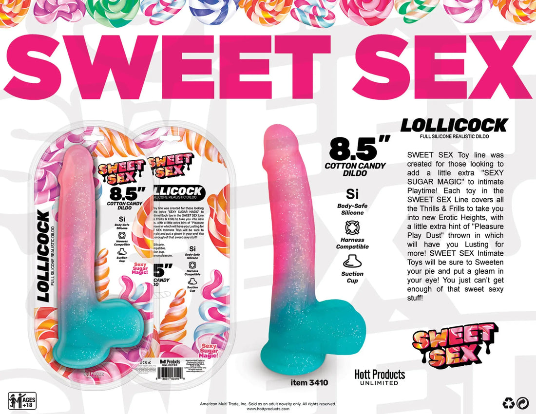 SWEET SEX LOLLICOCK 8.5IN DILDO HOTT Products