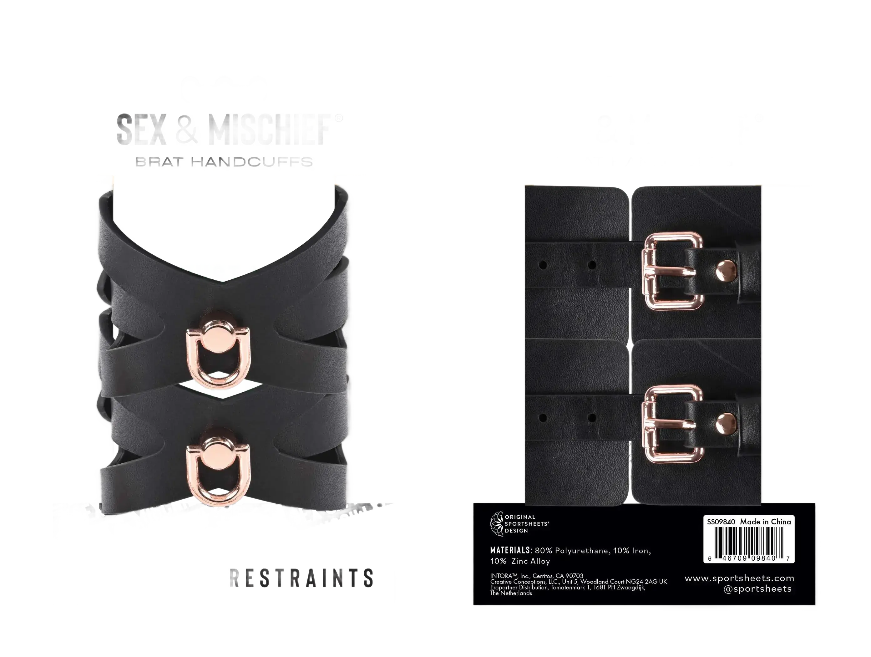 S&M BRAT HANDCUFFS Sport Sheets