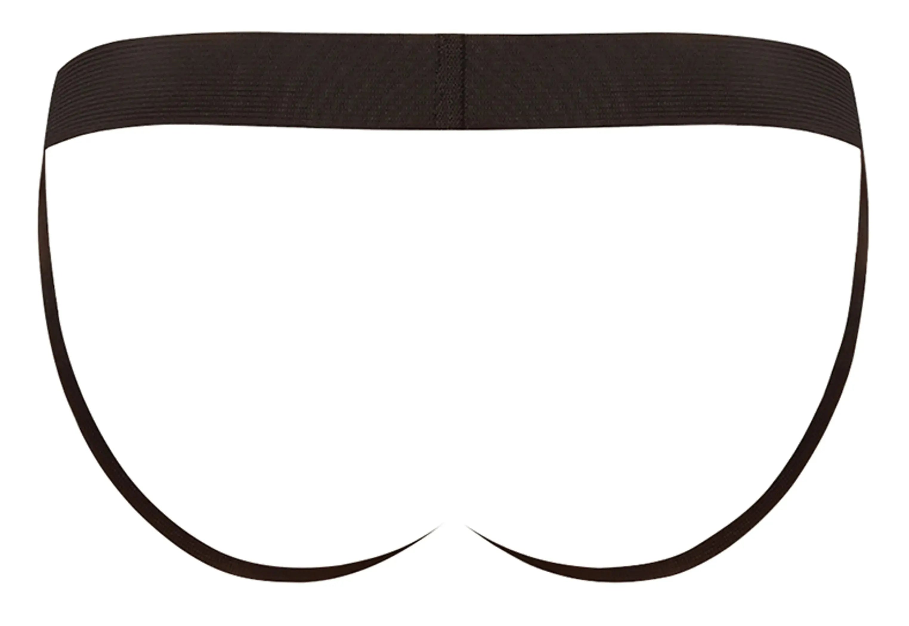 Satin Lycra Jockstrap Black Small/Medium Male Power Lingerie