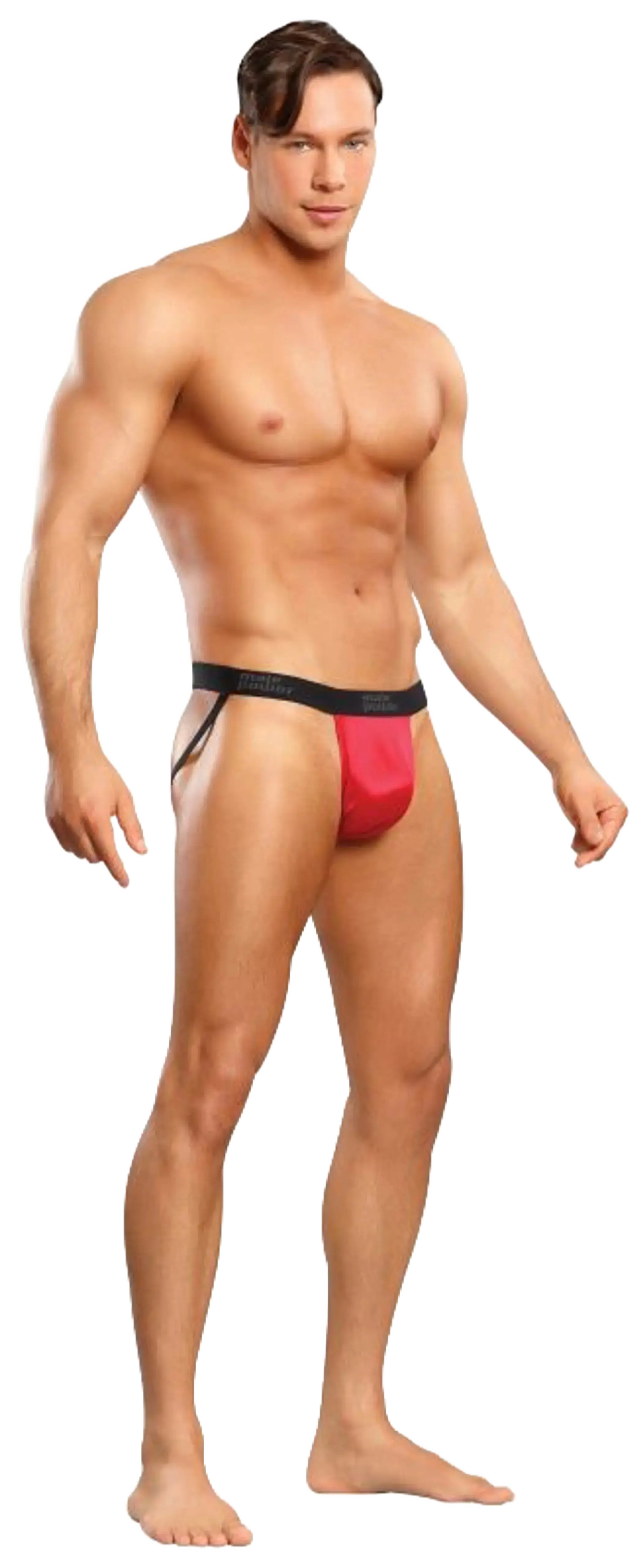 JOCK SATIN LYCRA RED Male Power Lingerie