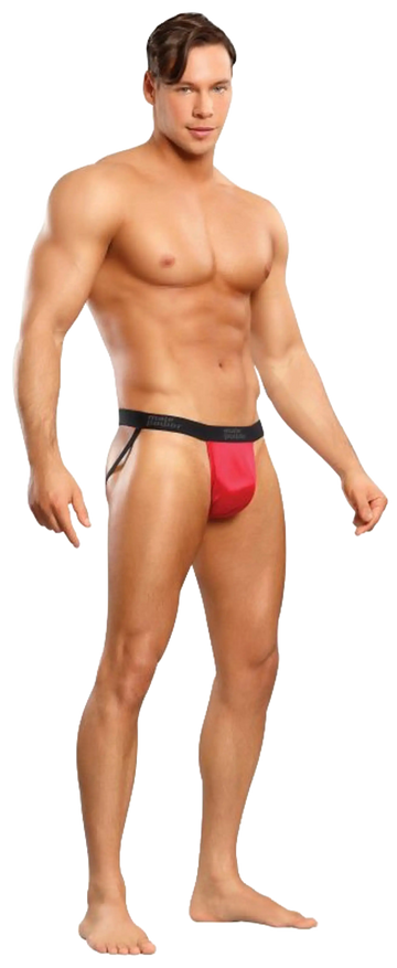 JOCK SATIN LYCRA RED Male Power Lingerie