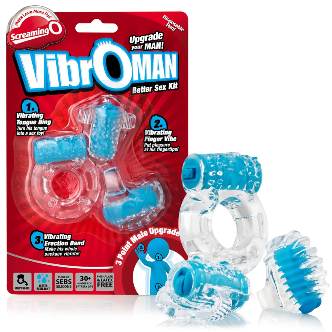 Screaming O Vibro Man Blue Screaming O