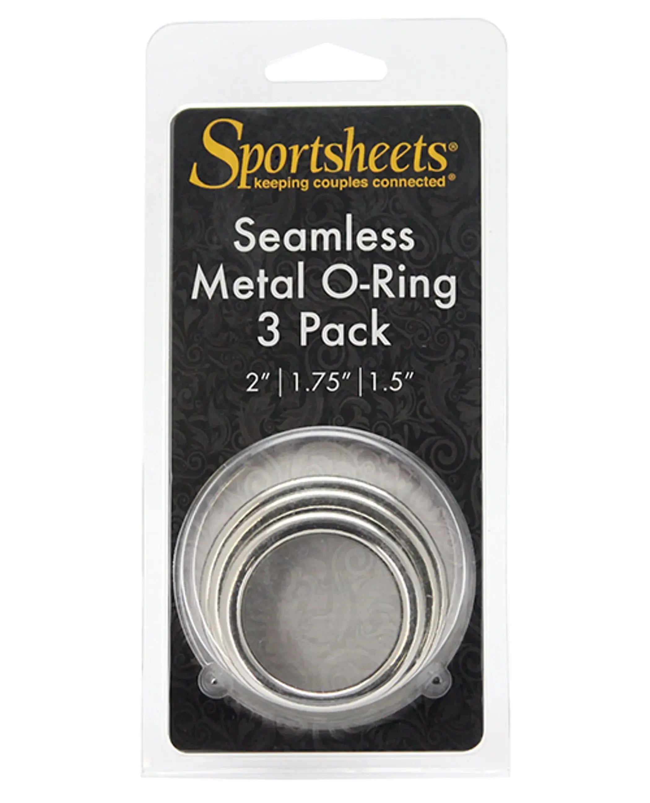Seamless Metal O-Ring 3 Pack 1.5, 1.75, 2 Inches Sport Sheets