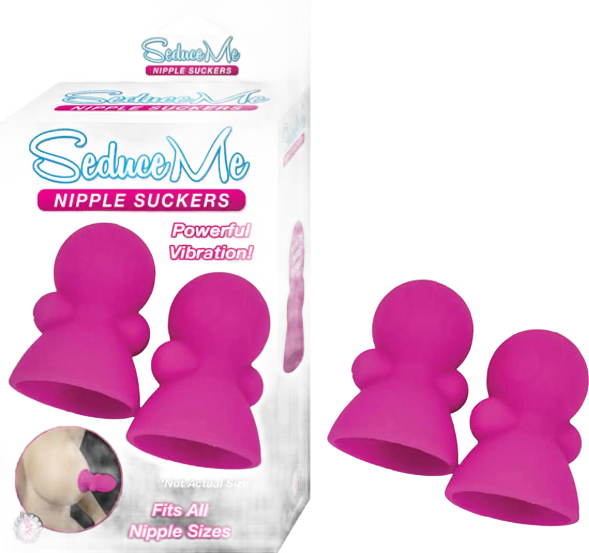 SEDUCE ME NIPPLE SUCKERS PINK Nasstoys