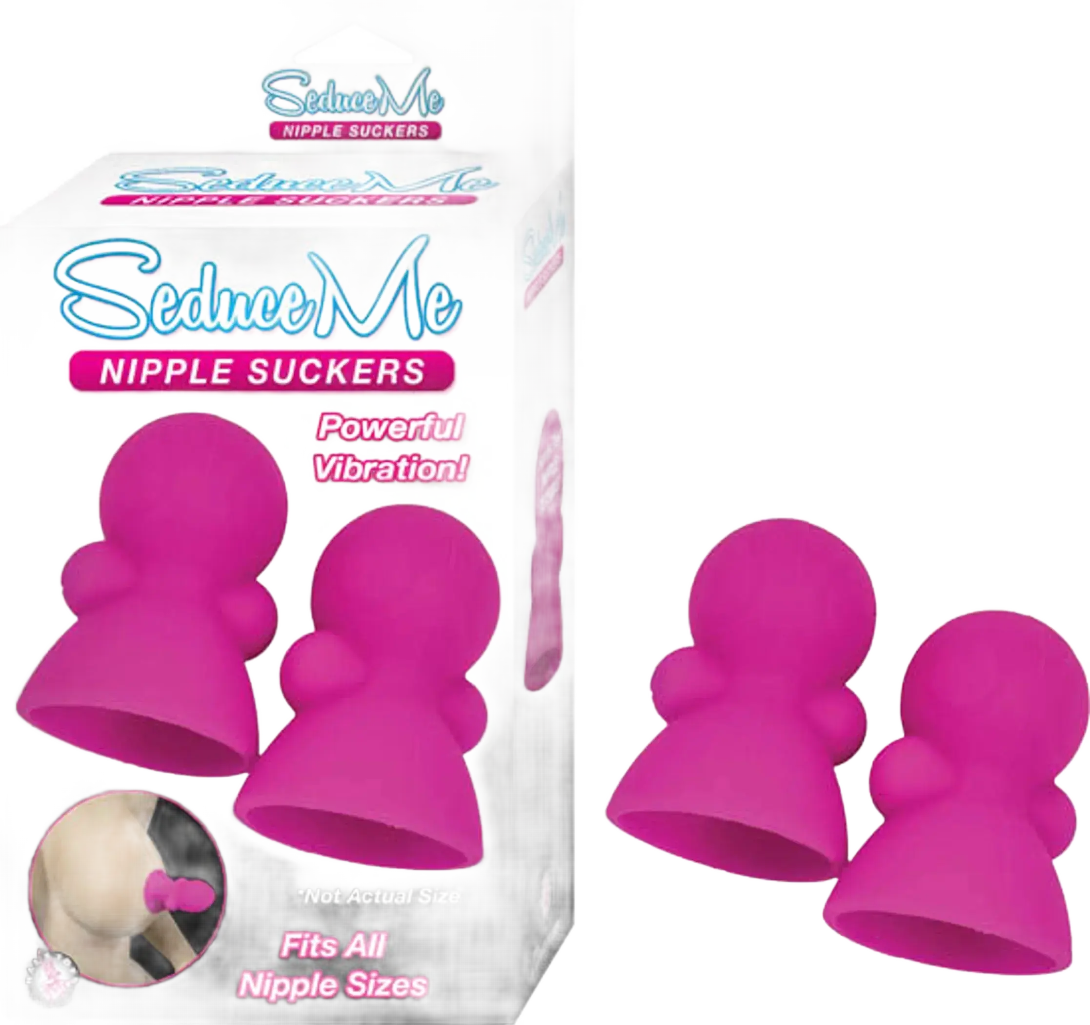 SEDUCE ME NIPPLE SUCKERS PINK Nasstoys