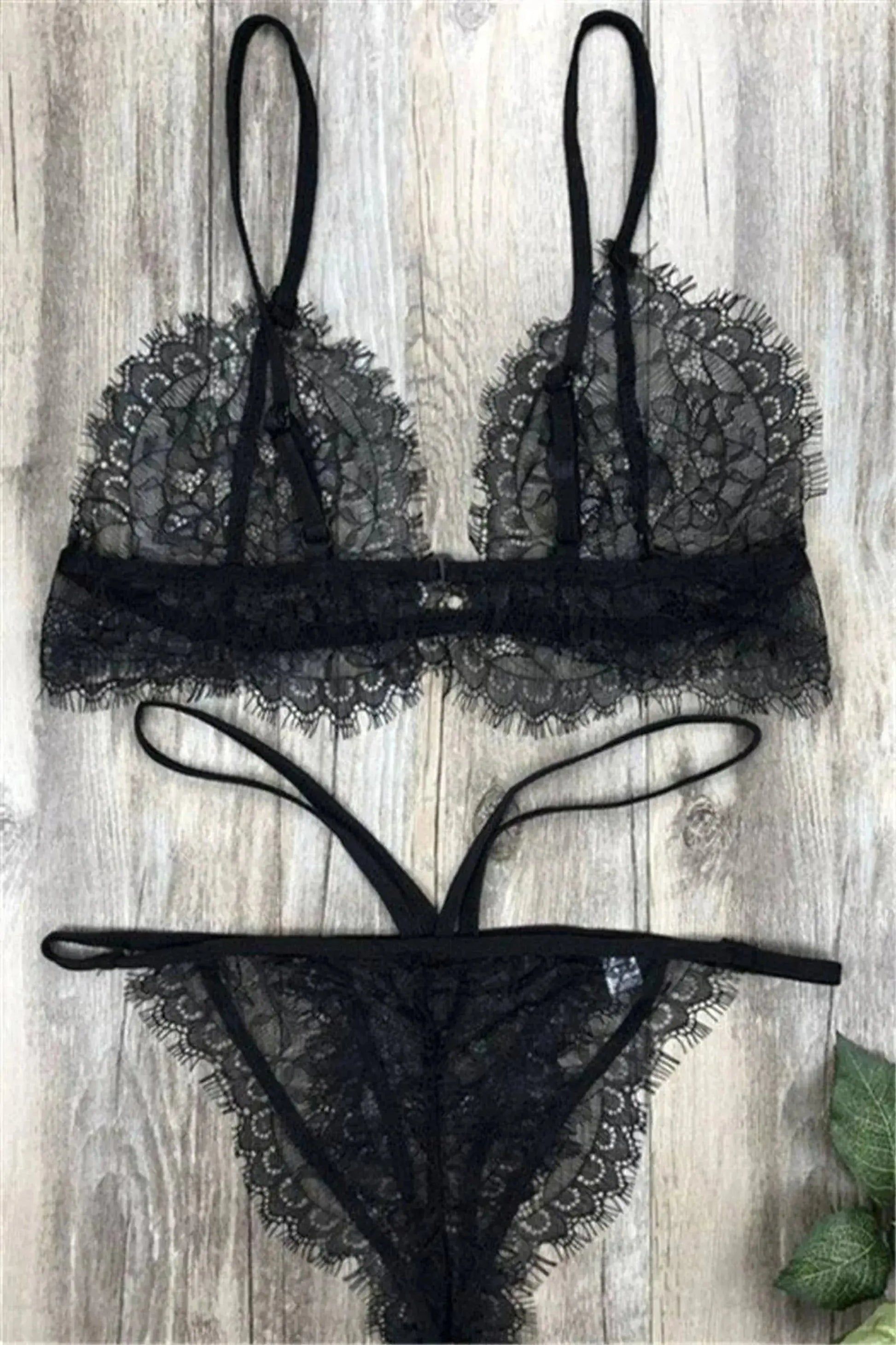 See Through Bridal Lingerie 2 Piece Set La Belle Fantastique
