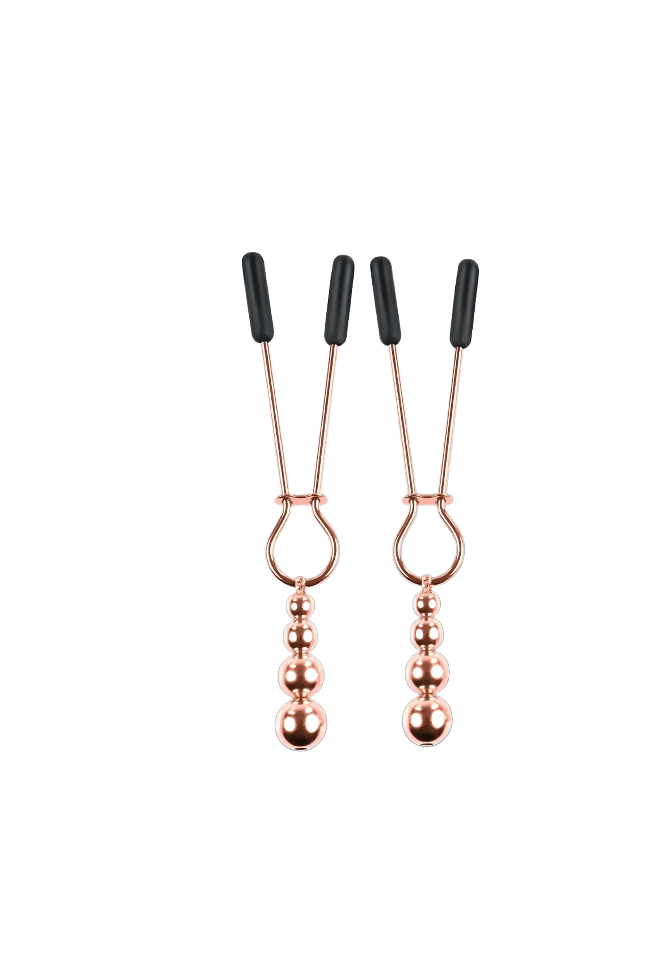SELOPA BEADED NIPPLE CLAMPS ROSE GOLD Evolved Novelties