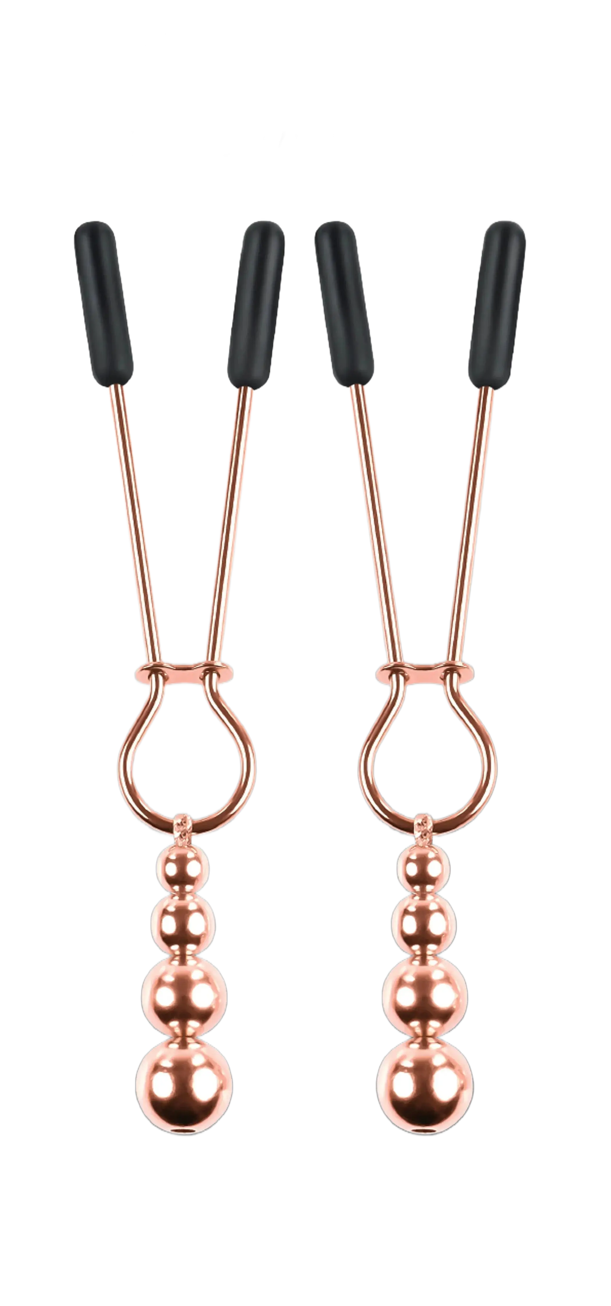 SELOPA BEADED NIPPLE CLAMPS ROSE GOLD Evolved Novelties