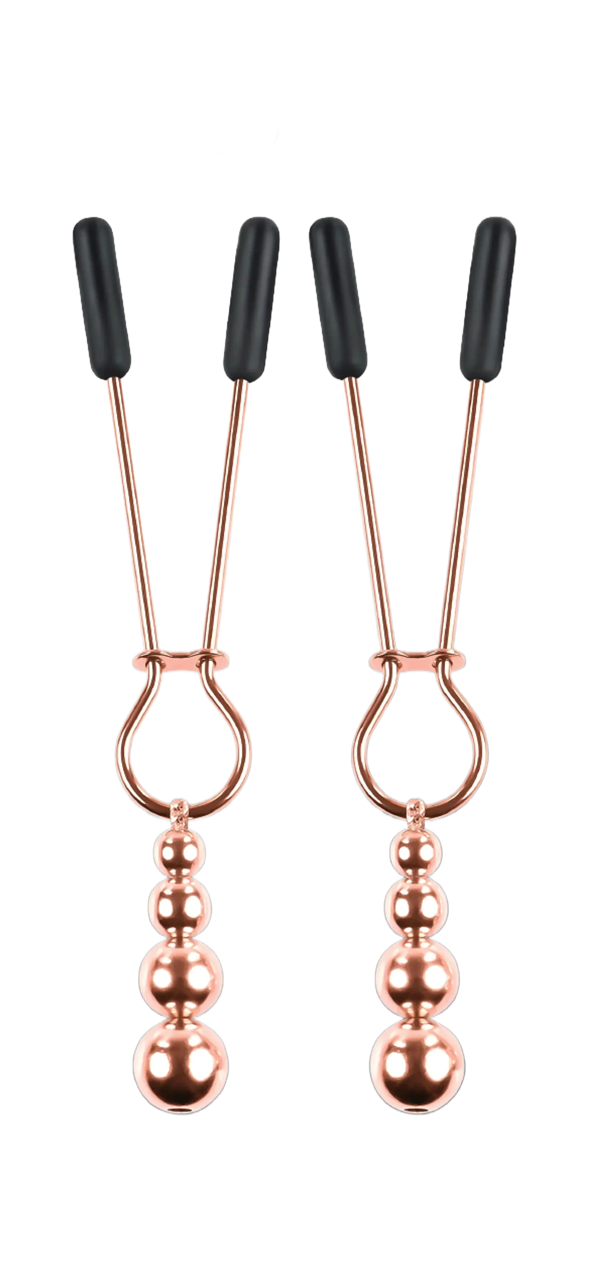 SELOPA BEADED NIPPLE CLAMPS ROSE GOLD Evolved Novelties
