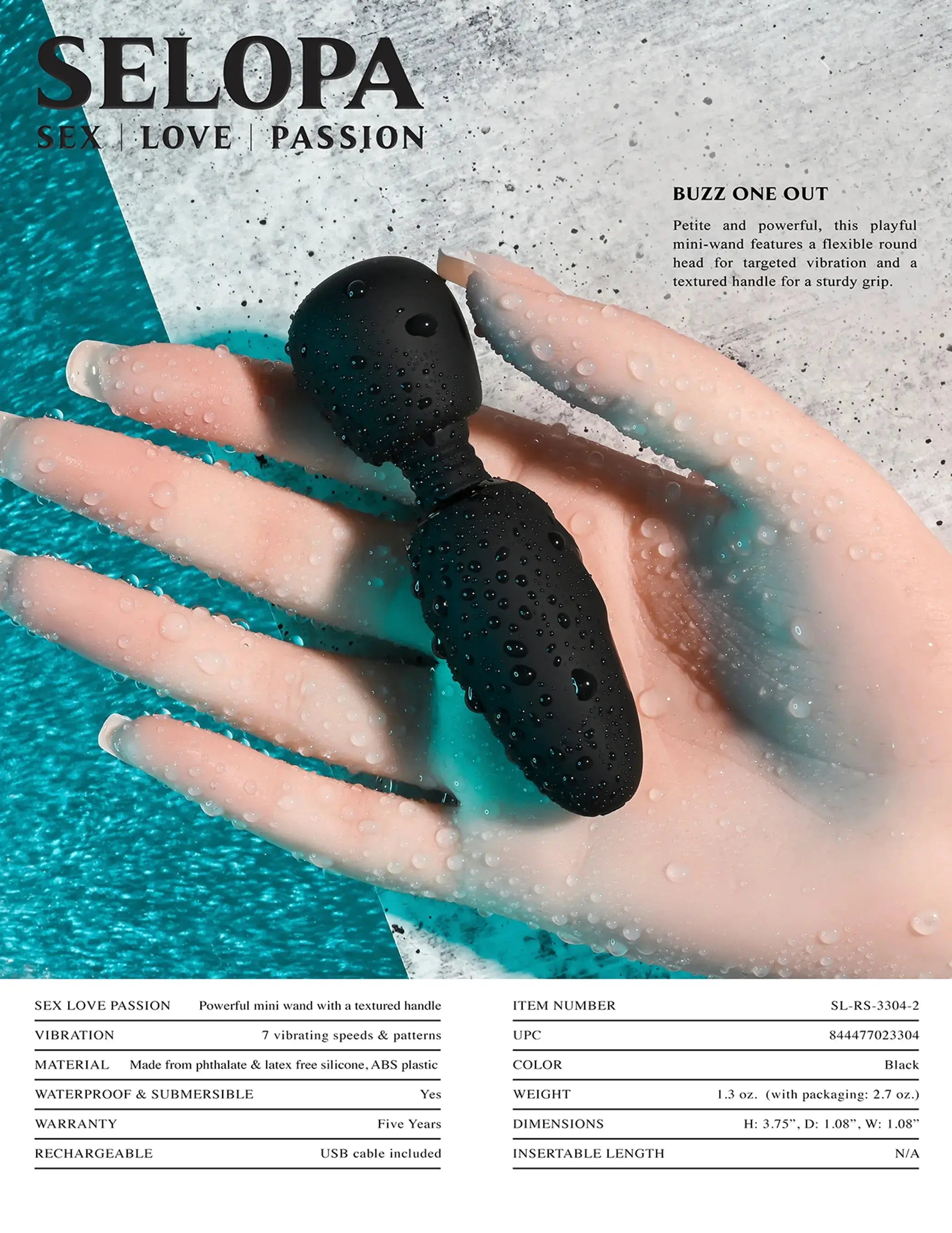 Selopa Buzz One Out Mini Massager Evolved Novelties