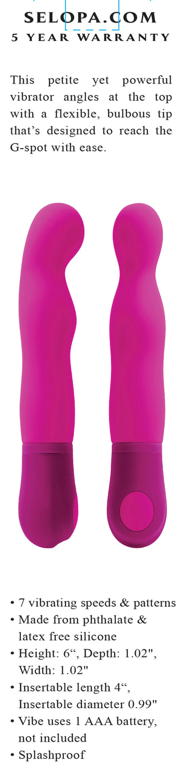 Selopa G Wow Pink G-Spot Vibrator Evolved Novelties