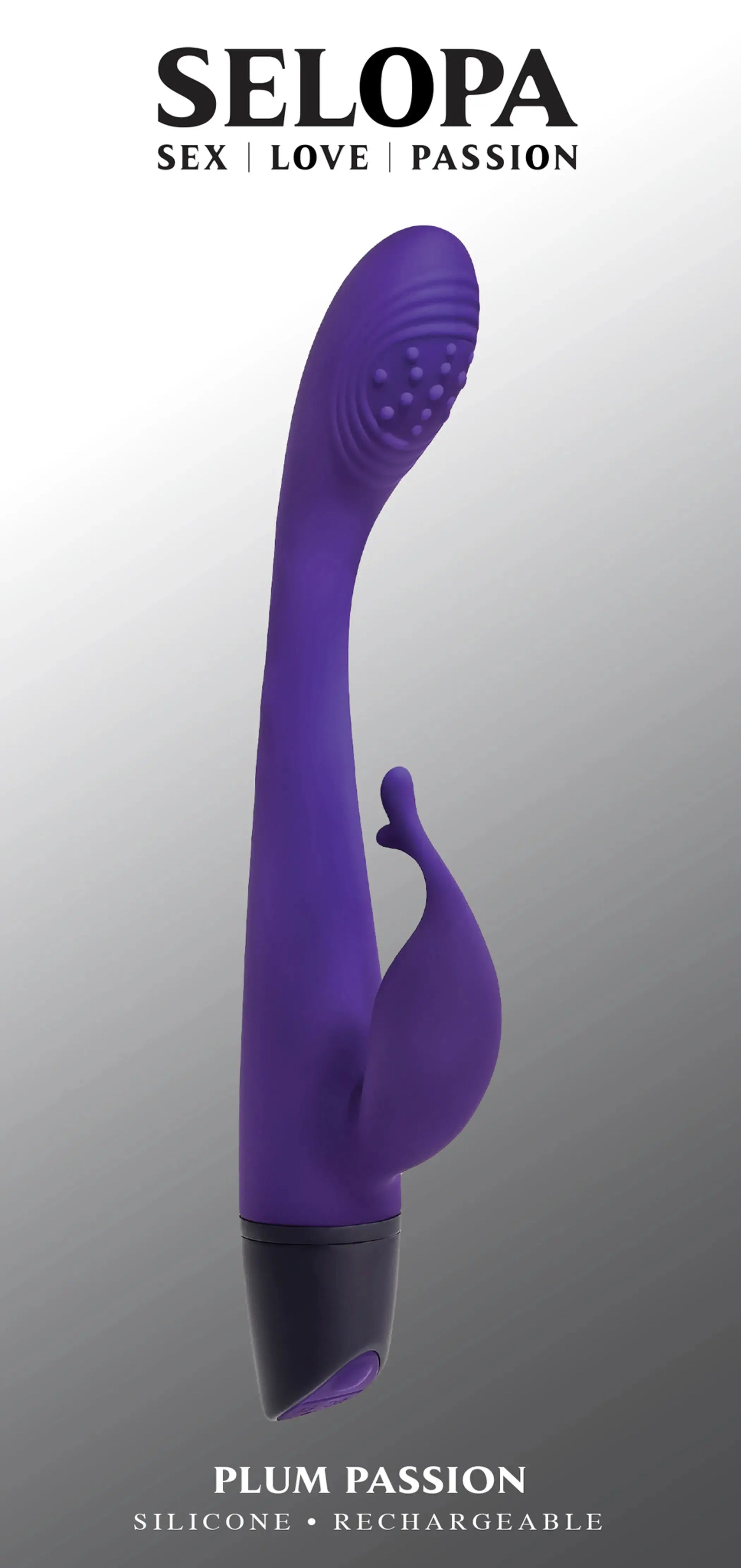 Selopa Plum Passion Rabbit Vibrator Evolved Novelties