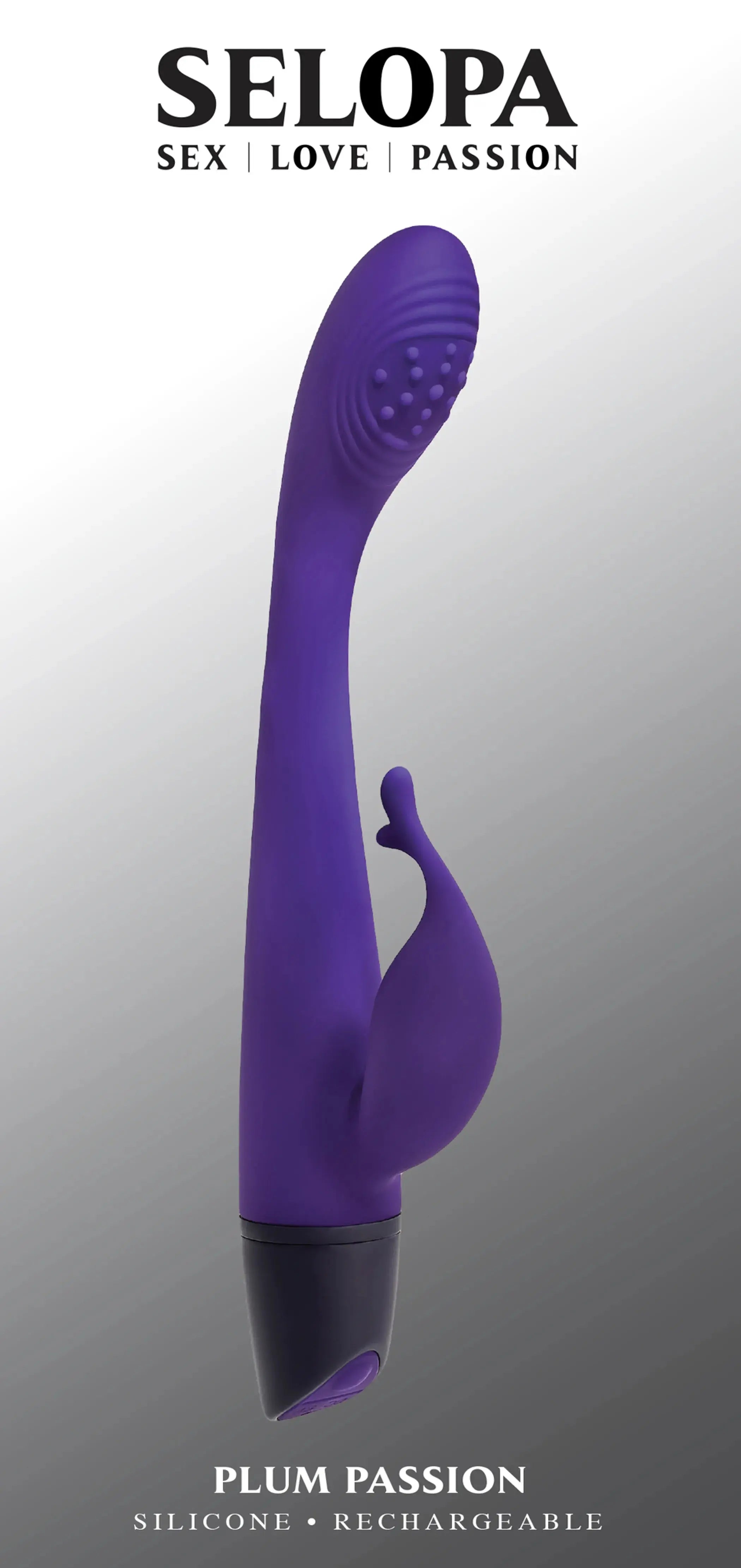 Selopa Plum Passion Rabbit Vibrator Evolved Novelties