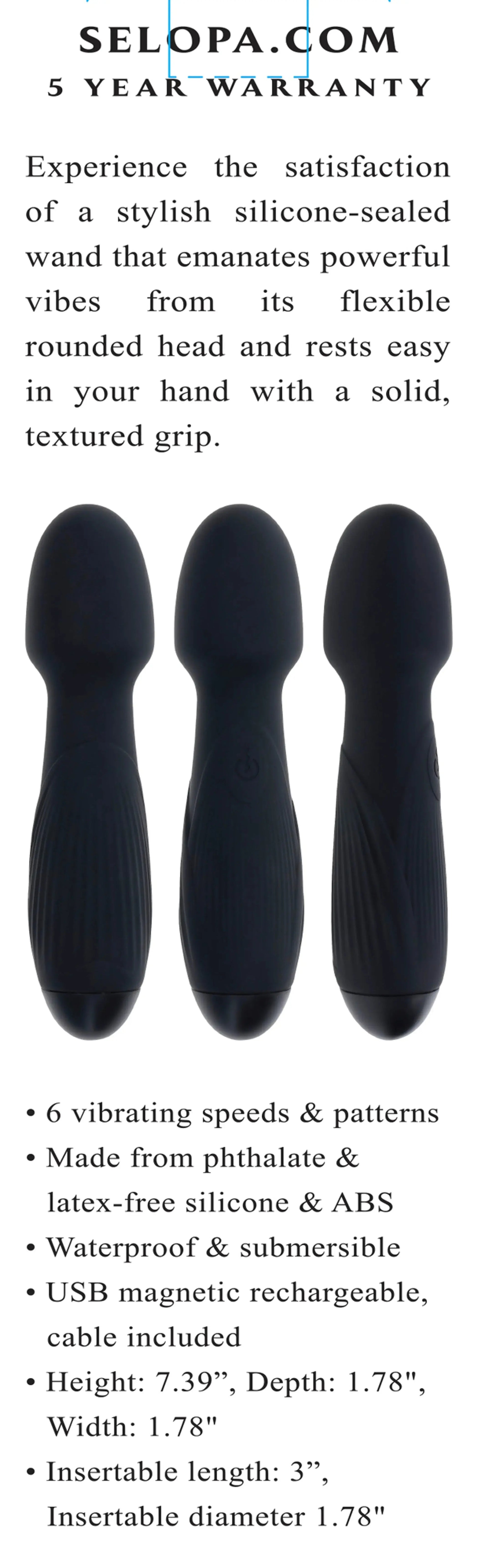 Selopa Power Trip Wand Evolved Novelties