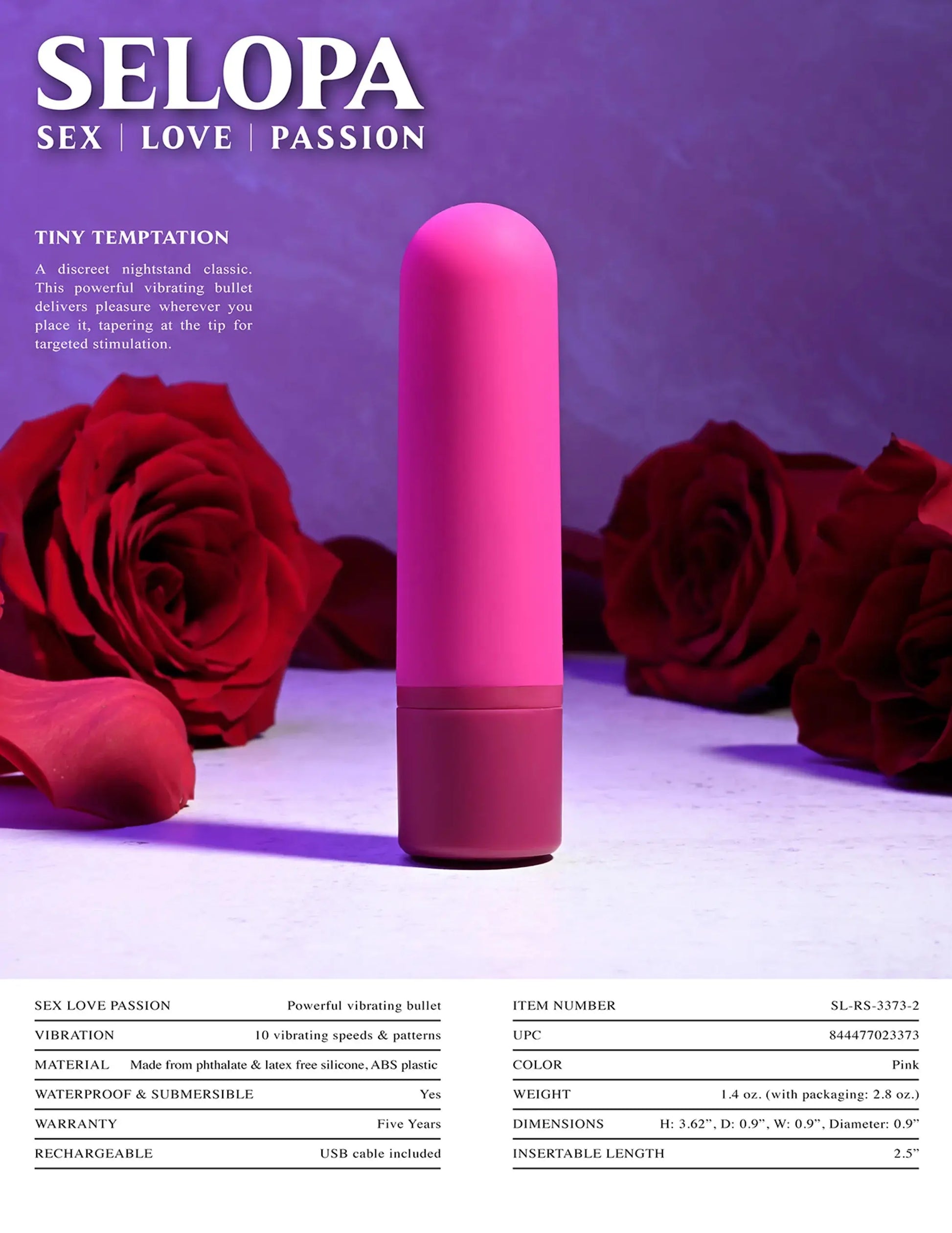 Selopa Tiny Temptation Evolved Novelties