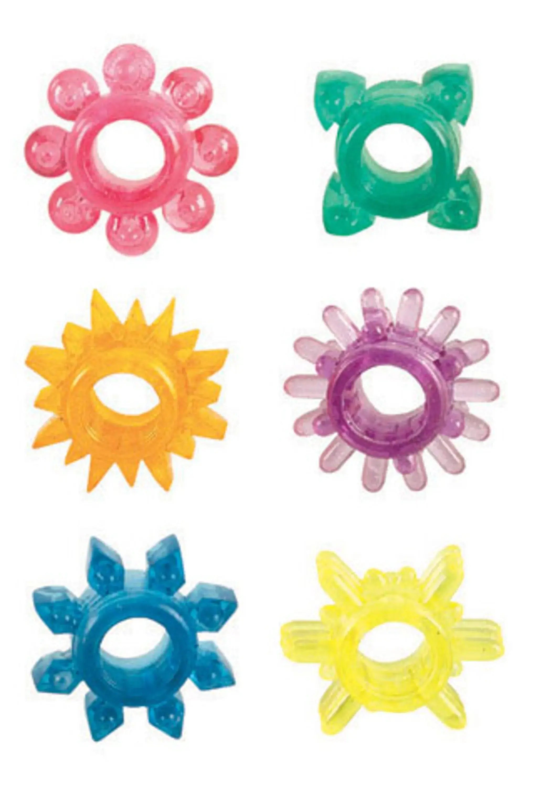 Senso 6 Pak Cock Rings California Exotic Novelties