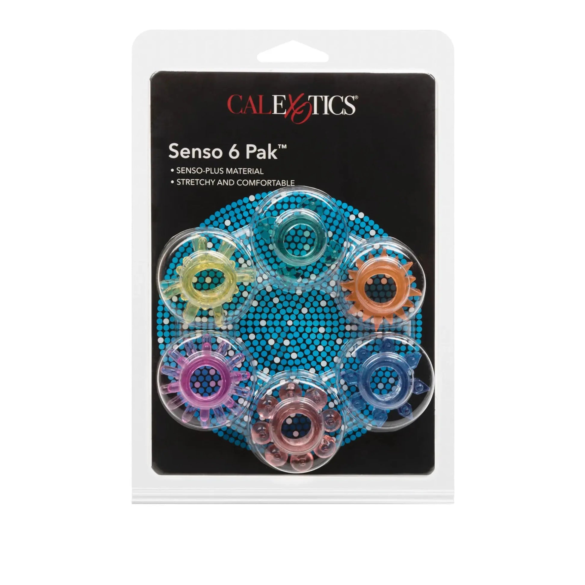 Senso 6 Pak Cock Rings California Exotic Novelties