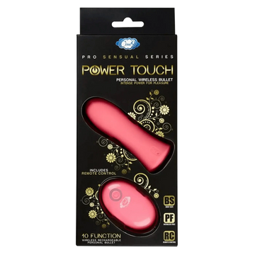 PRO SENSUAL POWER TOUCH BULLET W/ REMOTE CONTROL PINK Cloud 9 Novelties
