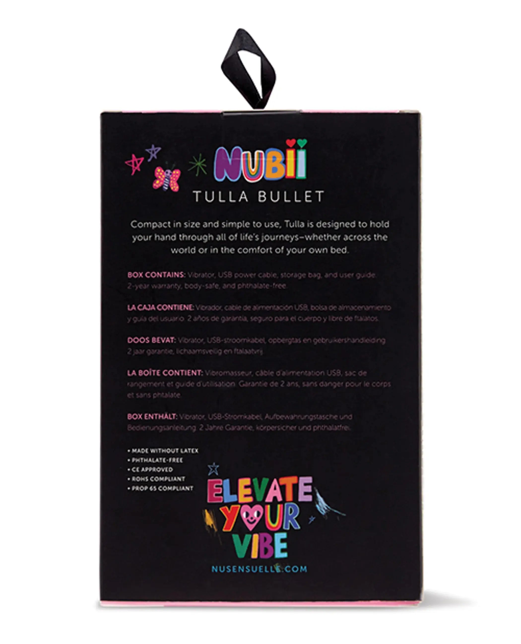 Sensuelle Nubii Tulla Bullet Vibrator Yellow Nu Sensuelle