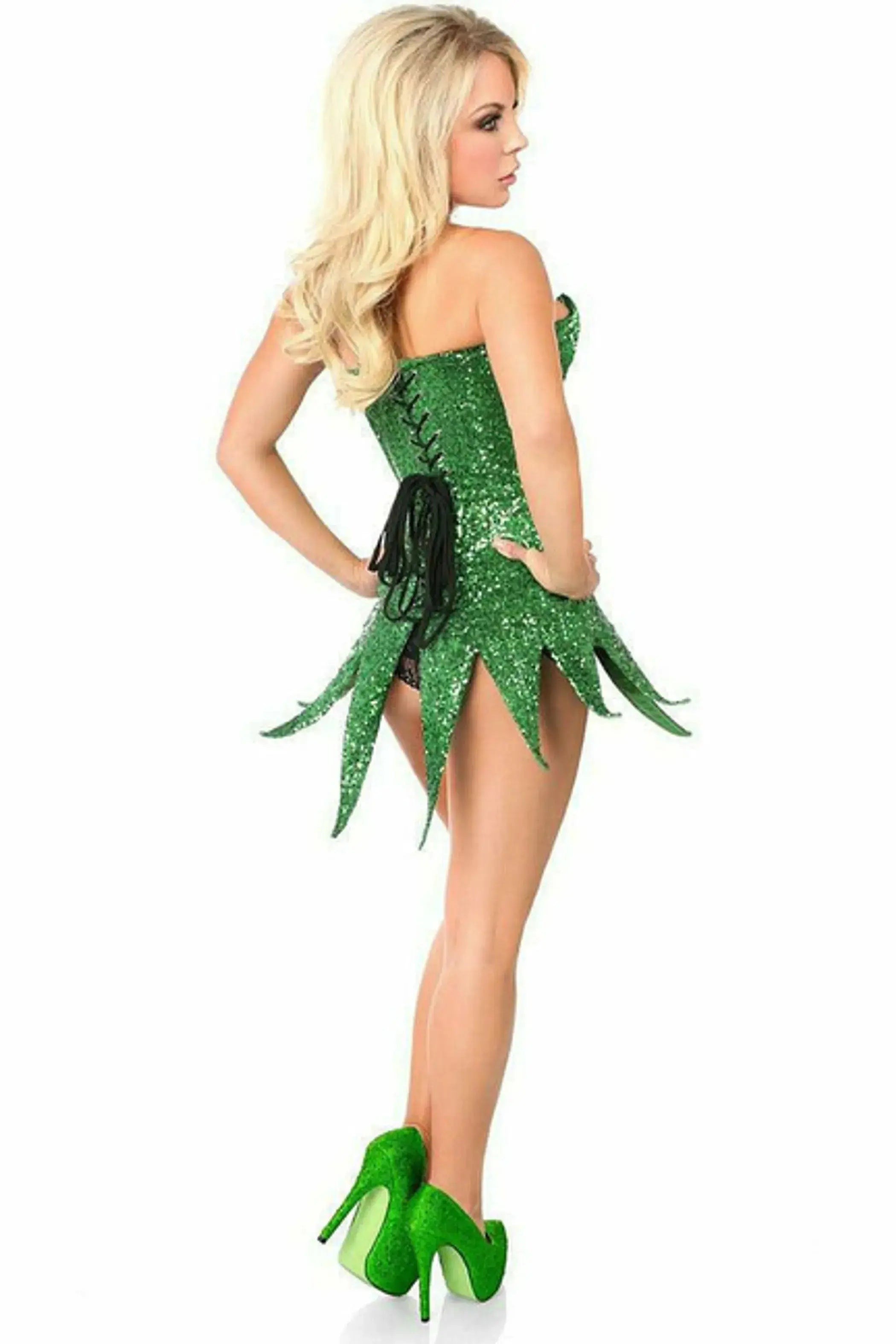Sequin Steel Boned Corset Dress Daisy Corsets