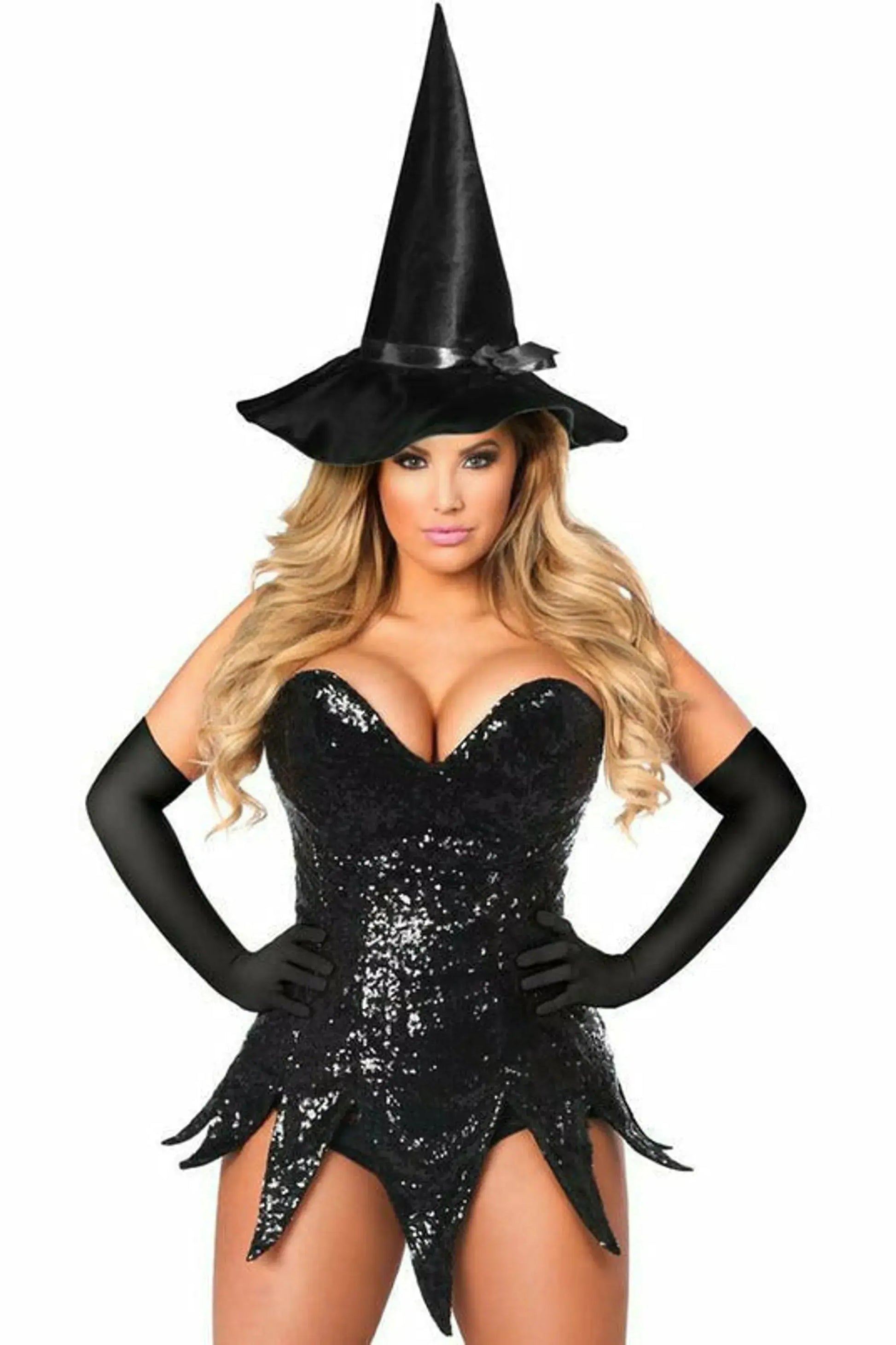 Sequin Witch Corset Dress Costume Daisy Corsets
