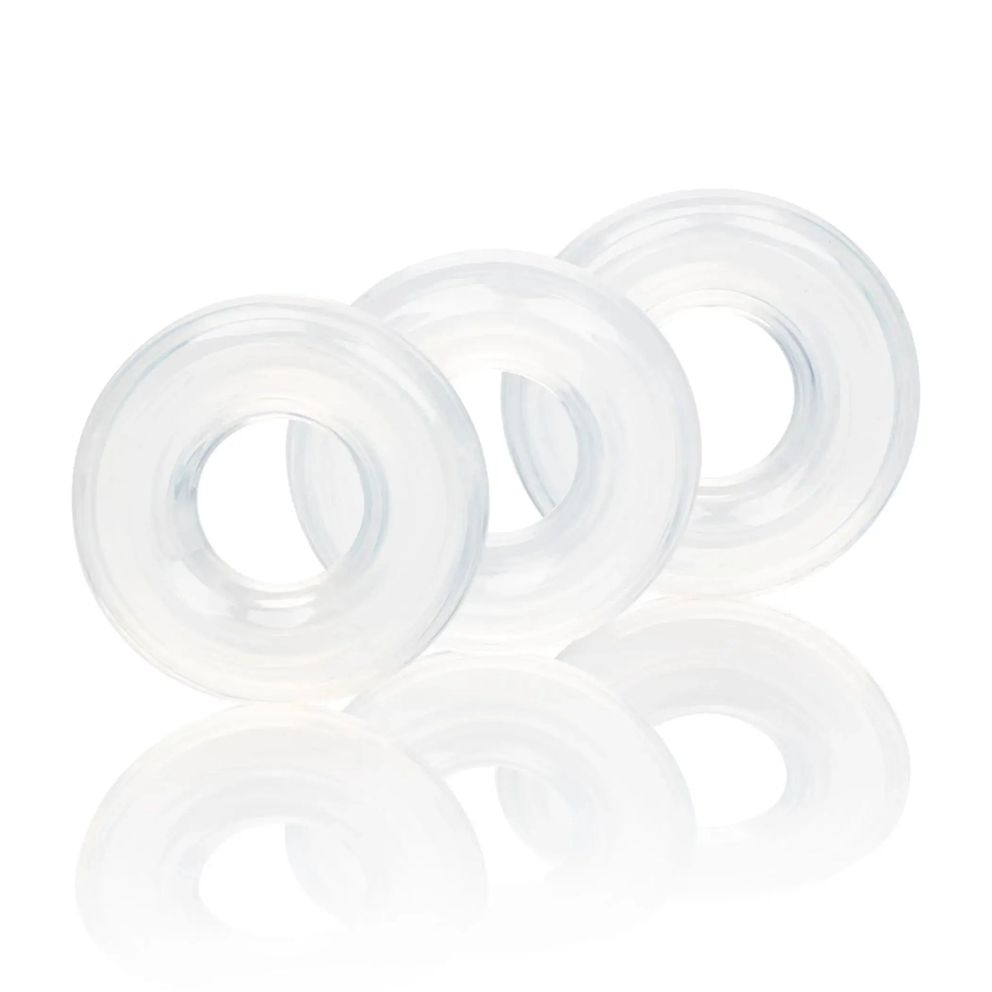 Set of 3 Silicone Stacker Rings California Exotic Novelties