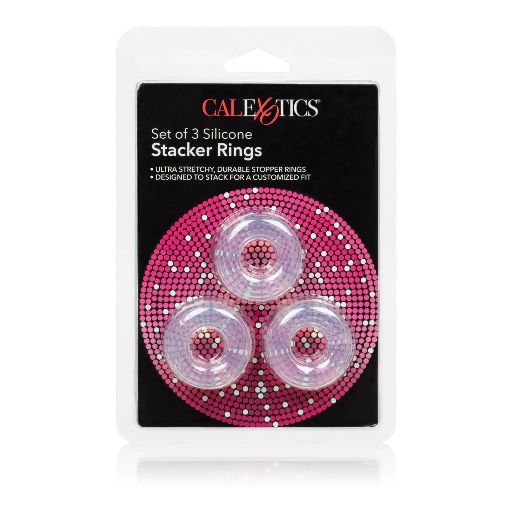 Set of 3 Silicone Stacker Rings California Exotic Novelties