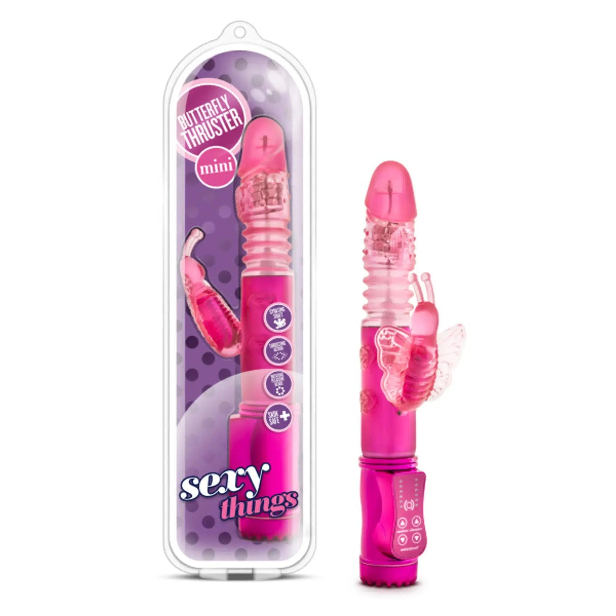 Sexy Things Butterfly Thruster Mini Fuchsia Blush Novelties