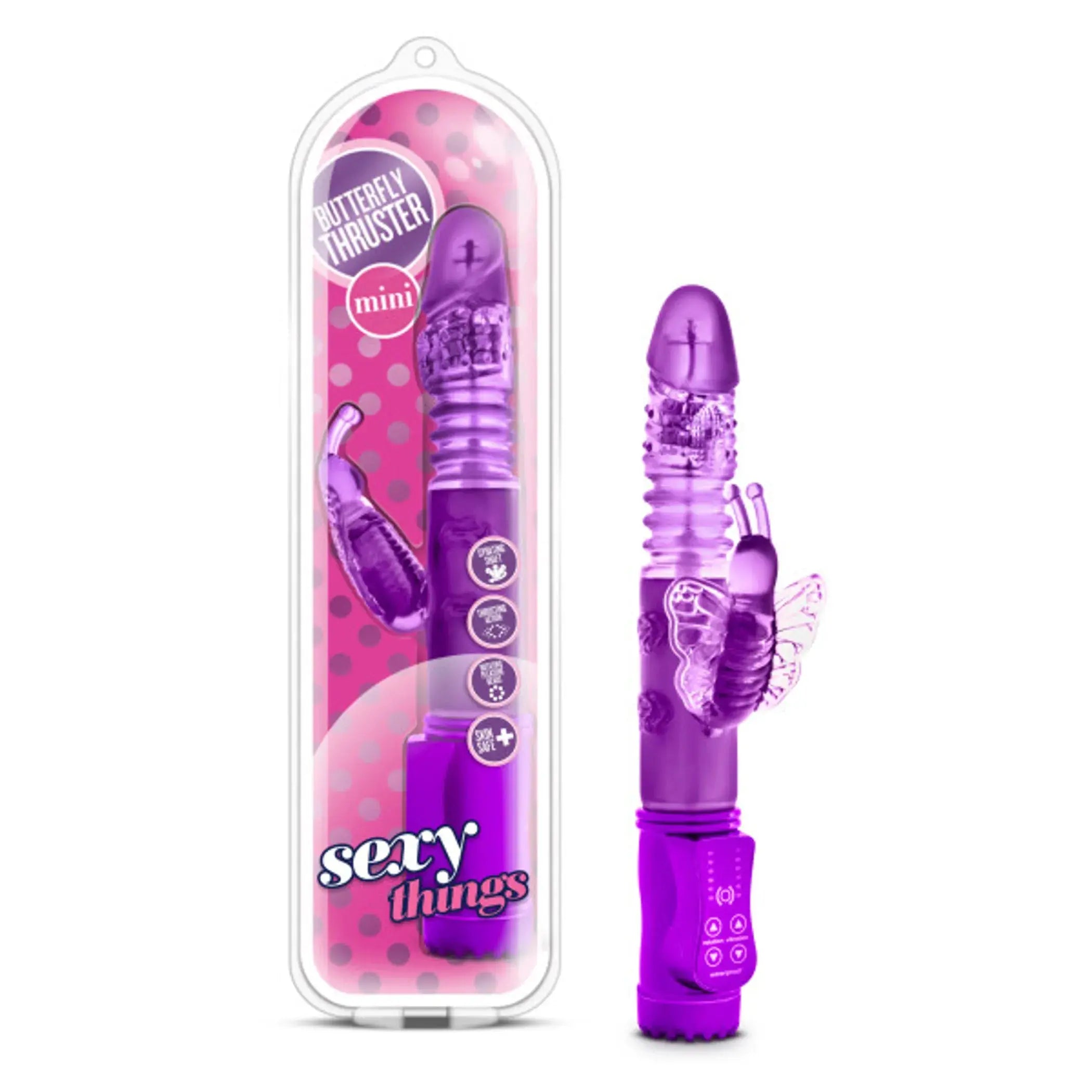 Sexy Things Butterfly Thruster Mini Purple Blush Novelties
