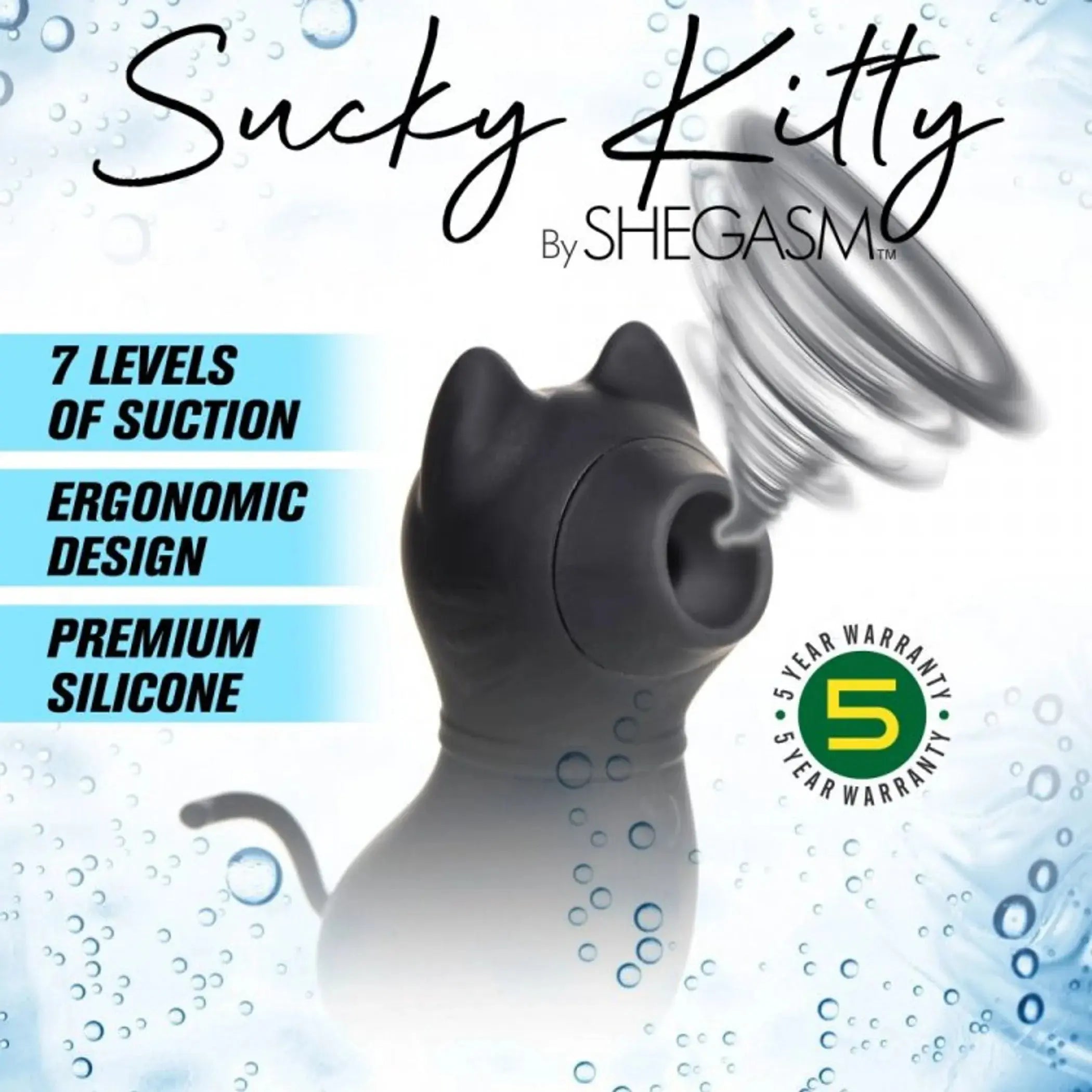 Shegasm Sucky Kitty 7X Clit Stim Black XR Brands