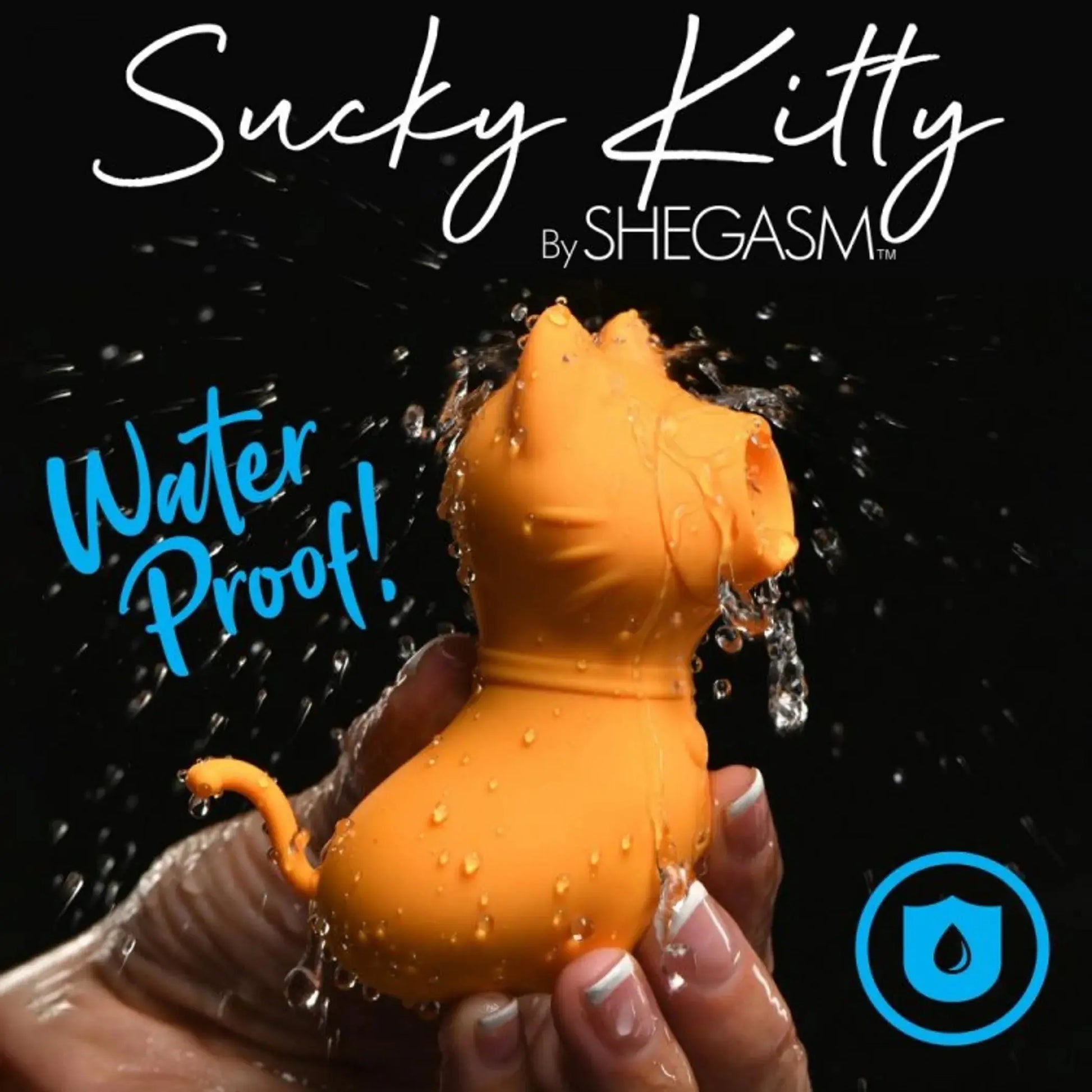 Shegasm Sucky Kitty 7X Clit Stimulator Orange XR Brands