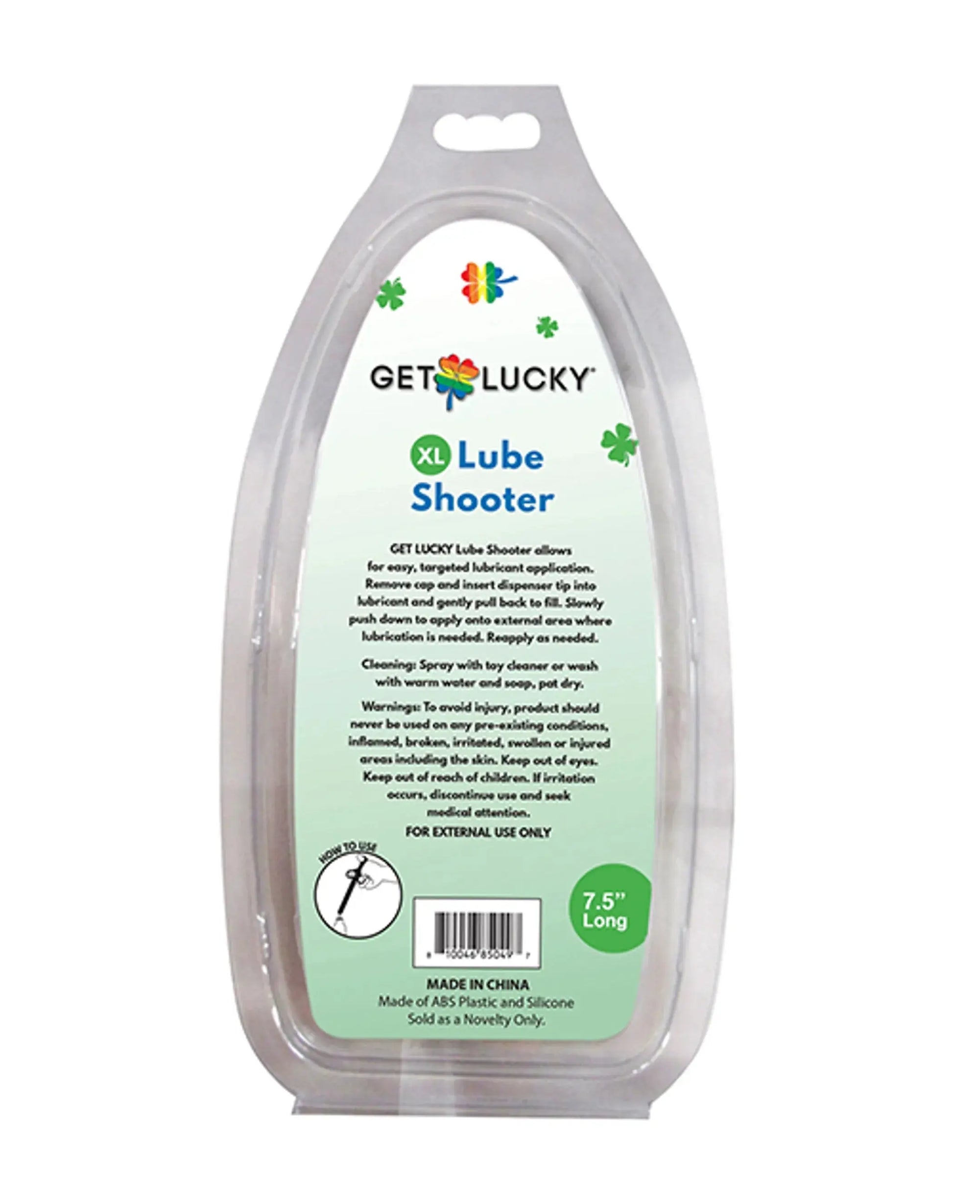 Shibari Get Lucky Lube Shooter XL Black Thank Me Now