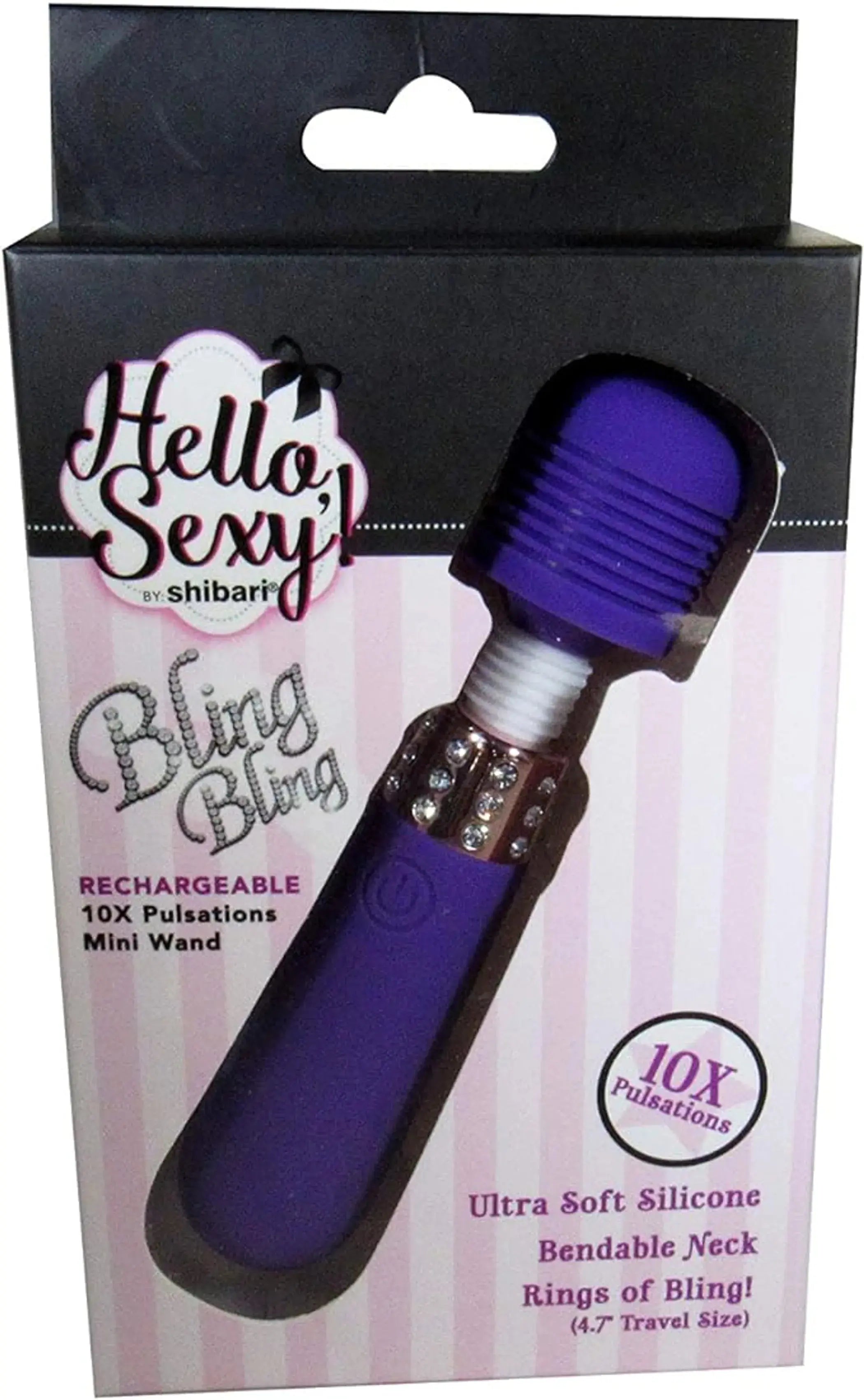 Shibari Sexy Bling Bling Mini Wand Lilac Thank Me Now